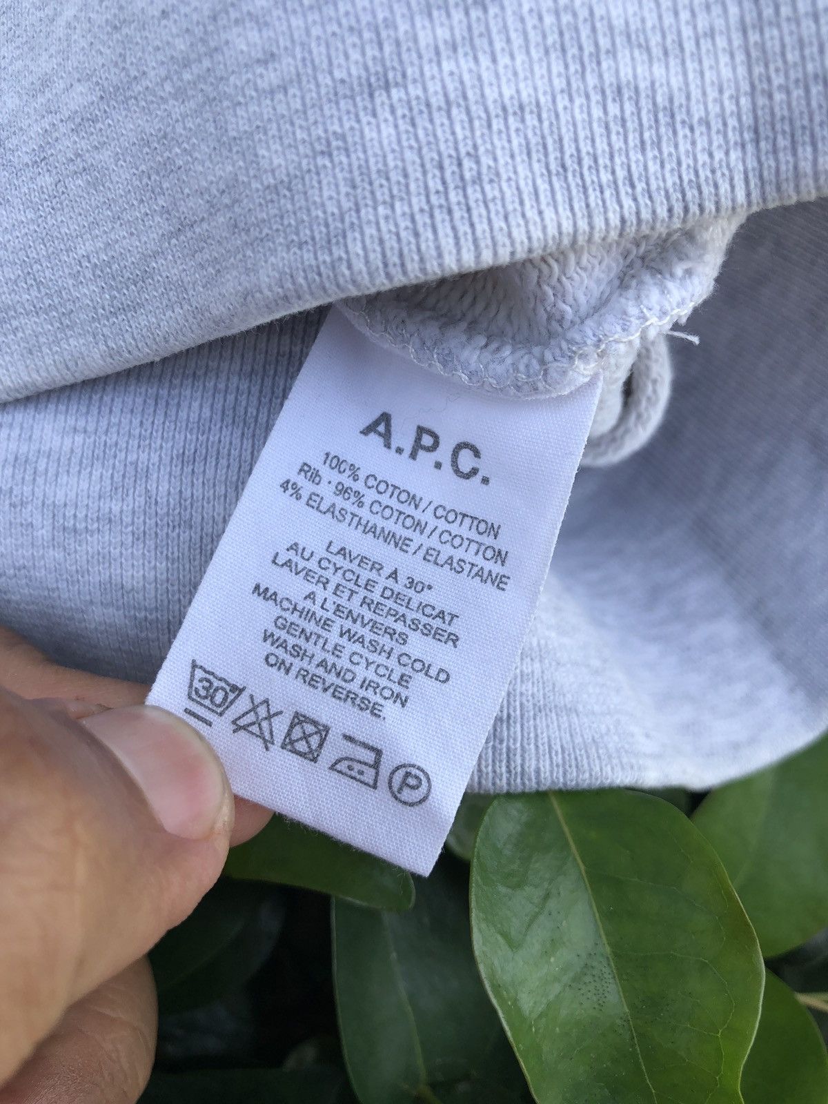 A.P.C. APC BIG LOGO UNISEX SWEATERS GREY Size S / US 4 / IT 40 - 5 Thumbnail