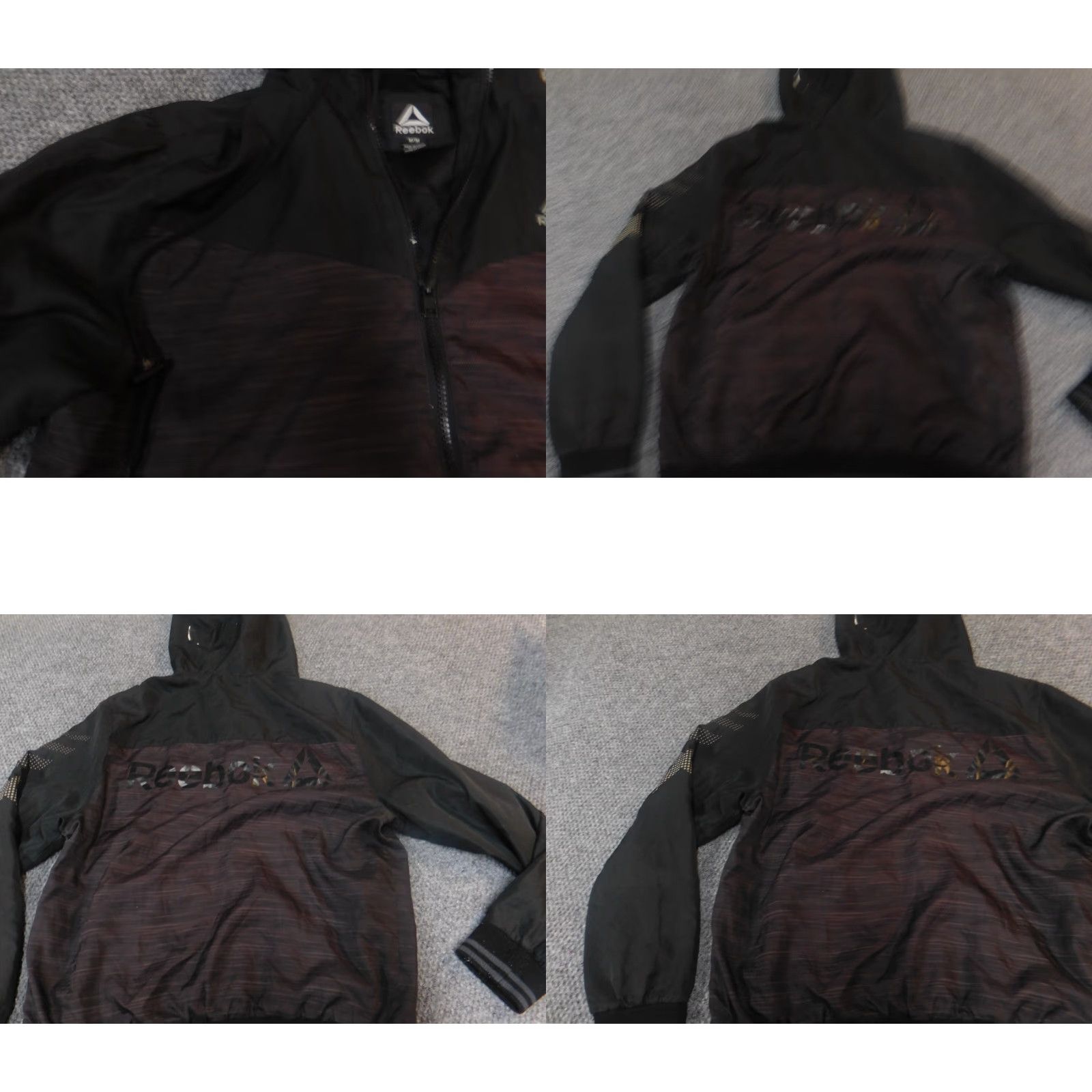 Reebok Reebok Jacket Mens M black full zip windbreaker casual Size US M / EU 48-50 / 2 - 8 Thumbnail