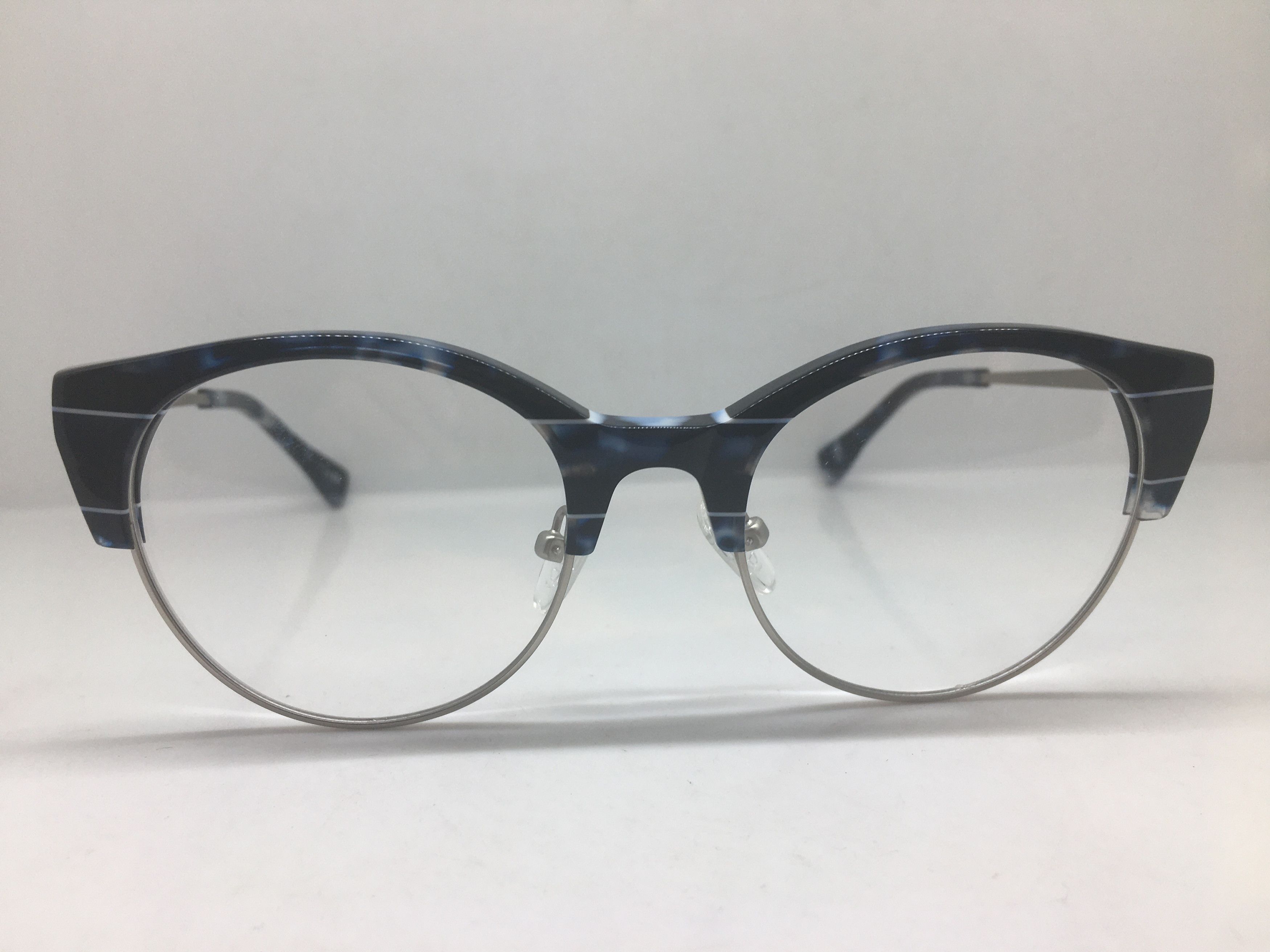 Other Mod Malcolm X Blue Silver Eyeglasses Frame Size ONE SIZE - 1 Thumbnail