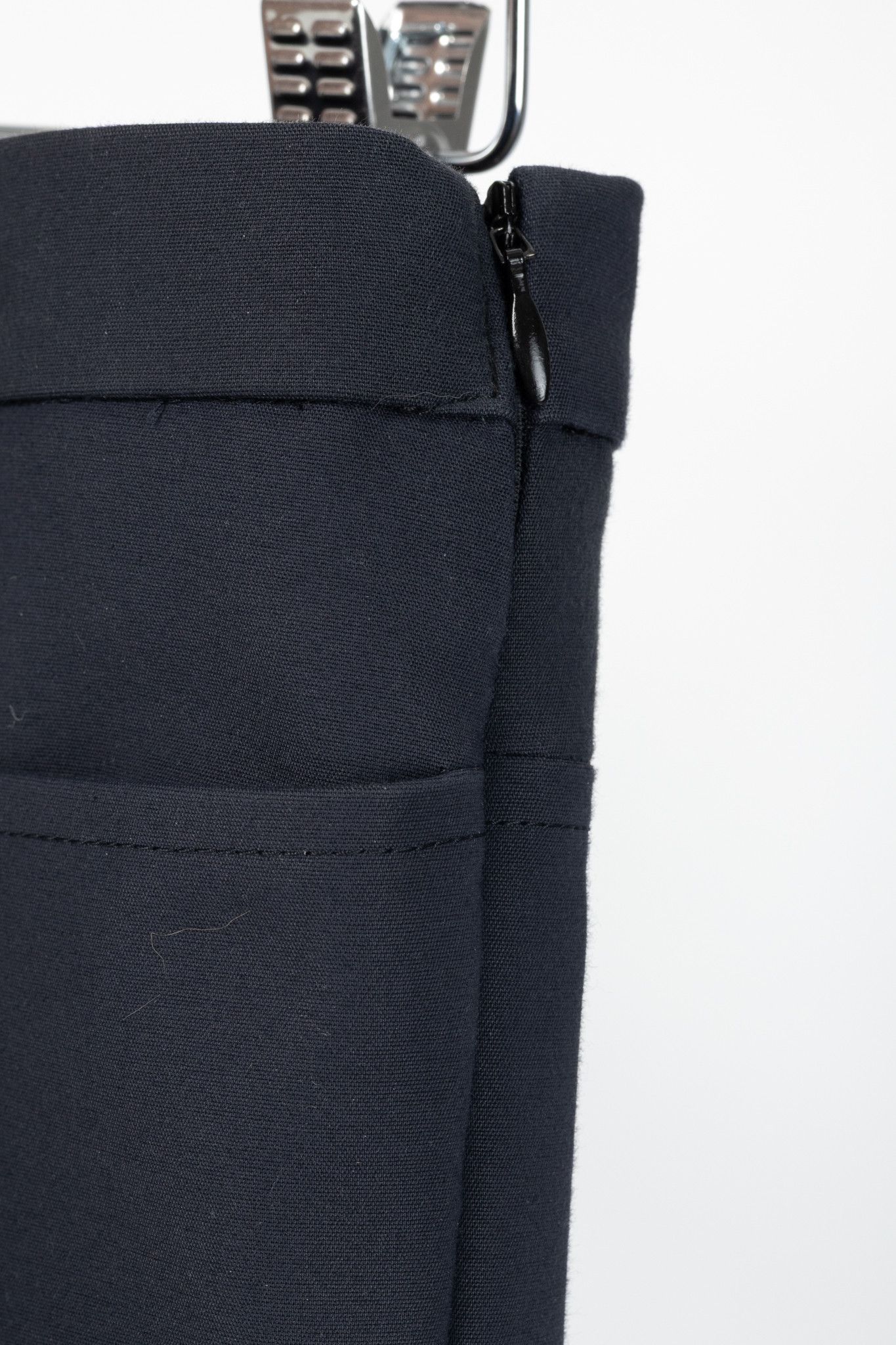 Akris Akris Punto Navy Cotton-Twill Ankle-Length Trousers Size 34" / US 12 / IT 48 - 6 Thumbnail