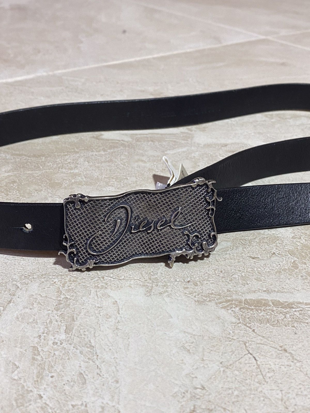 Diesel × Leather Diesel y2k hype streetwear style avant garde leather belt Size ONE SIZE - 4 Thumbnail
