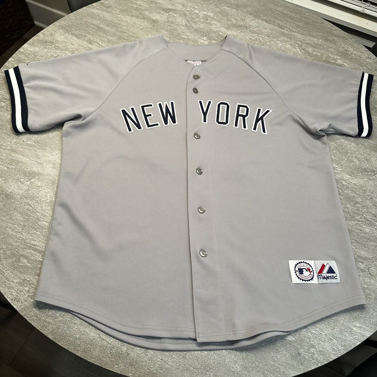 MLB × Majestic New York Yankees Damon Majestic MLB Baseball Jersey Shirt Size US XL / EU 56 / 4 - 1 Thumbnail