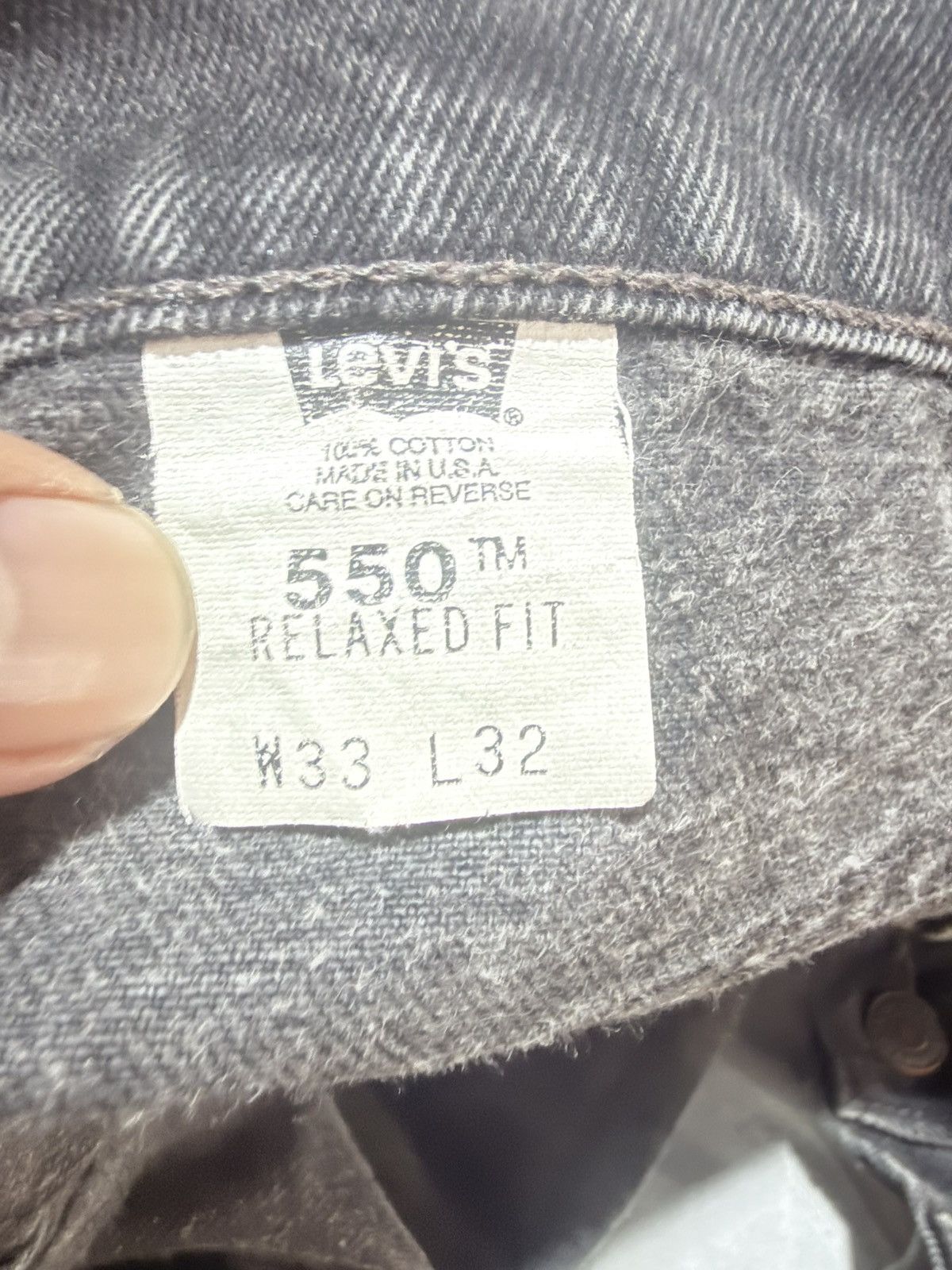 Levi's Vintage Clothing Vintage Levis 550 relaxed fix cut jeans Size US 33 - 4 Thumbnail