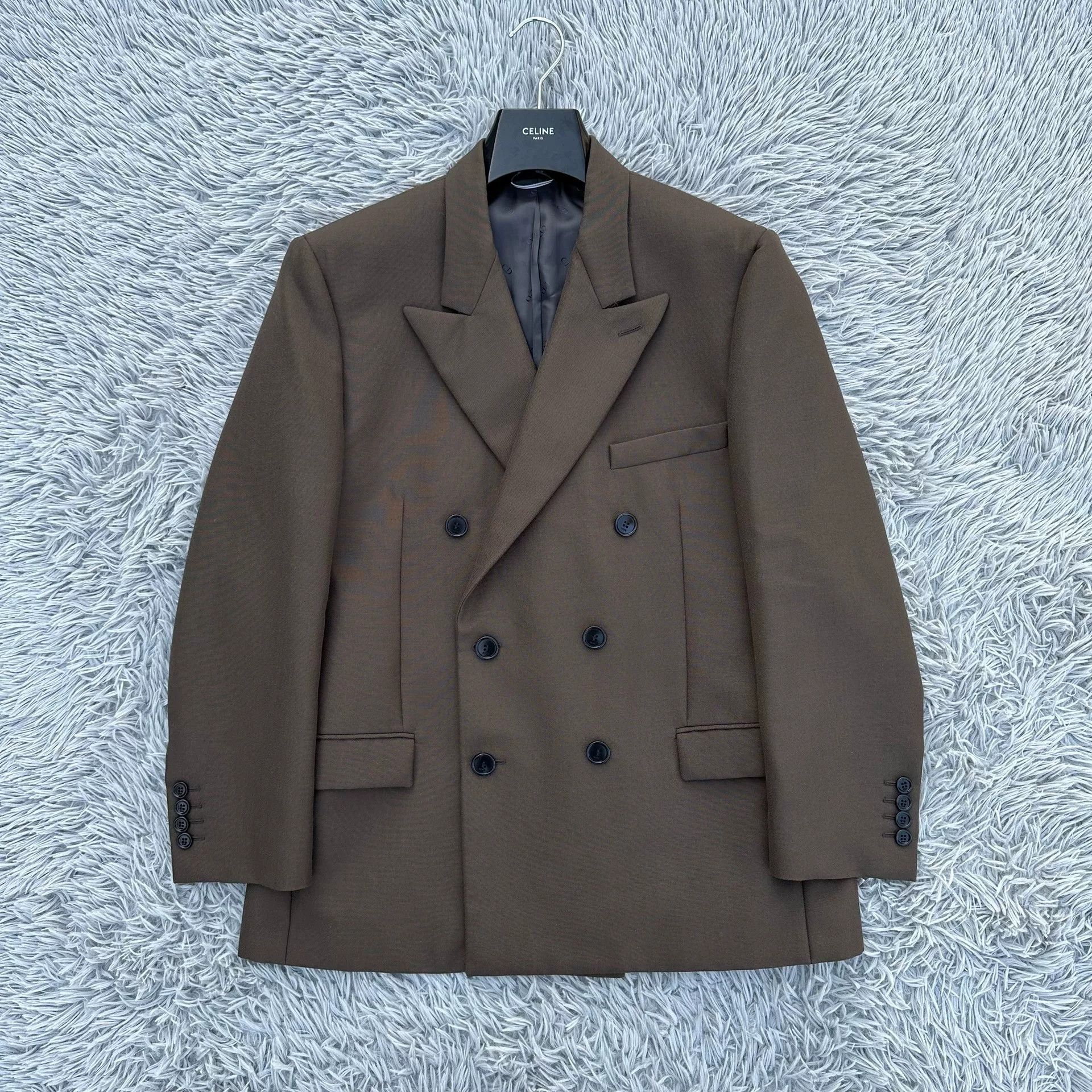 Dior Dior Khaki Double-Breasted Wool Coat Size US M / EU 48-50 / 2 - 1 Thumbnail