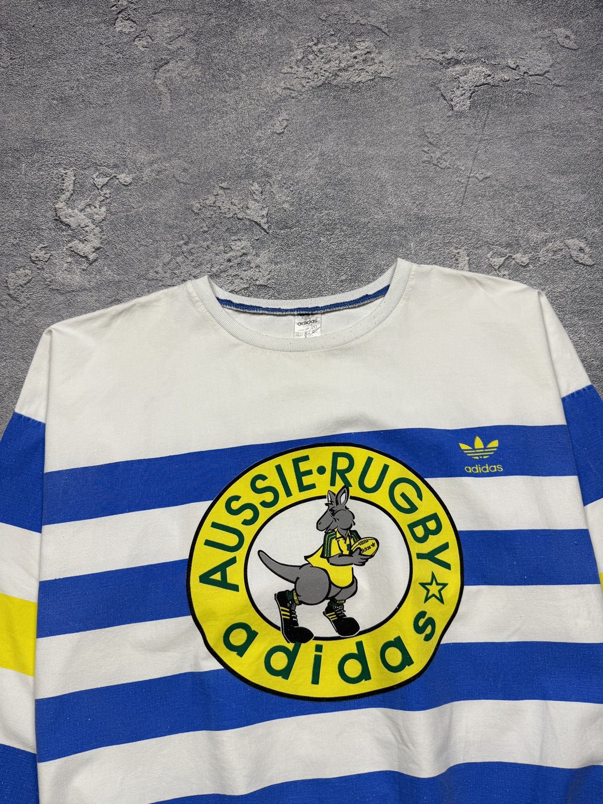 Adidas Vintage 80s Adidas Aussie Rugby Crewneck Rare Size US XL / EU 56 / 4 - 5 Thumbnail