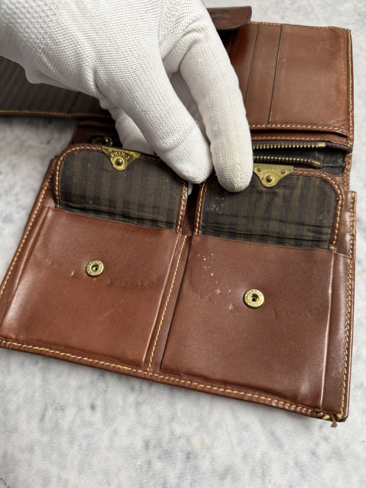 Trussardi 😻Luxury brown vintage leather TRUSSARDI WALLET Size ONE SIZE - 10 Thumbnail