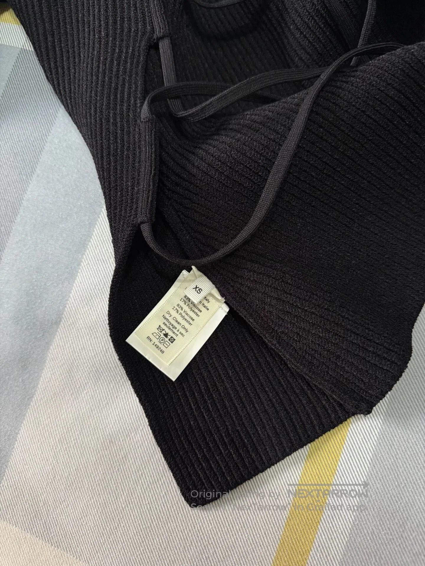 KHAITE Khaite Ribbed Knit Top with Back Tie. Size M / US 6-8 / IT 42-44 - 5 Thumbnail