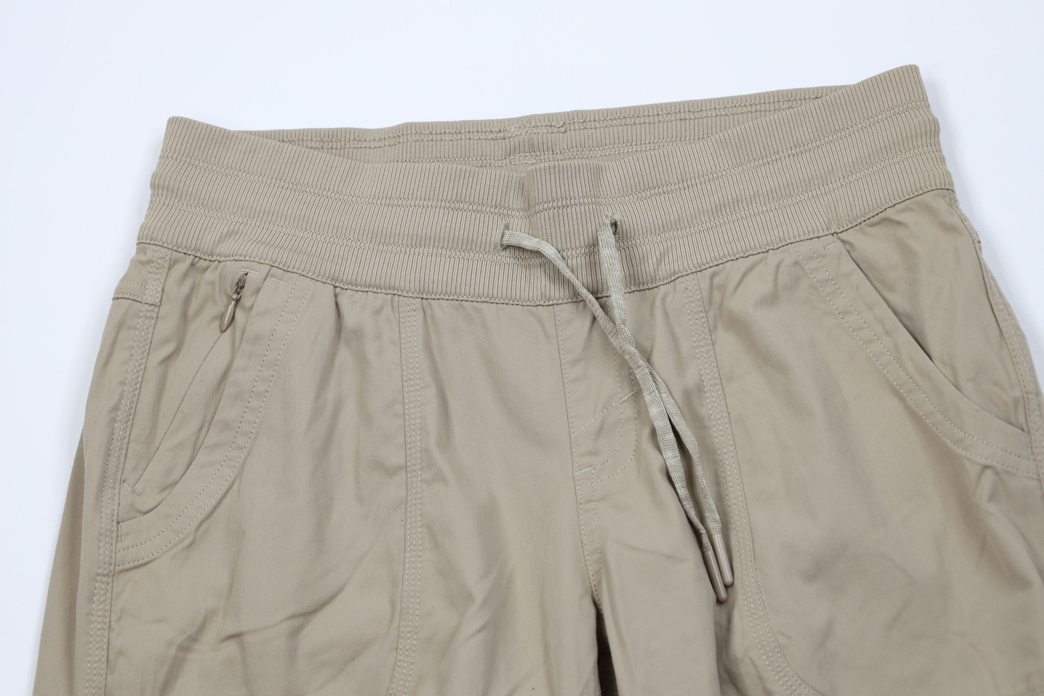 The North Face The North Face Spell Out Cuffed Capris Joggers Pants Beige Size 28" / US 6 / IT 42 - 2 Thumbnail