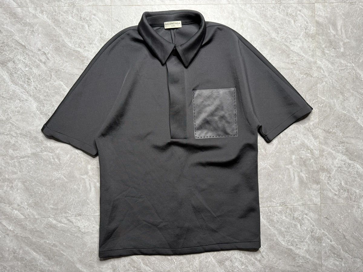 Balenciaga Balenciaga A/W 15 Fake Pocket Neoprene Polo Size US XS / EU 42 / 0 - 1 Thumbnail