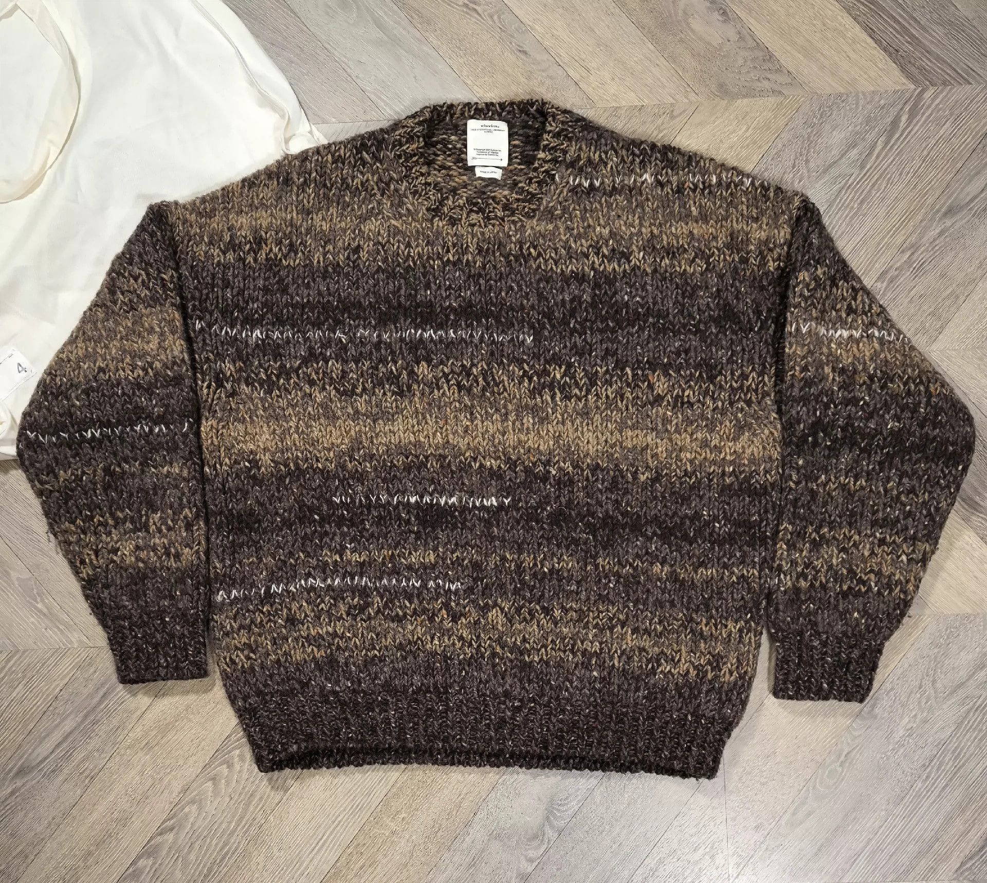 Visvim VISVIM 21AW AMPLUS CREW GRADENT HAND KNIT Heavy duty Wool H -DMC Size US XL / EU 56 / 4 - 1 Thumbnail