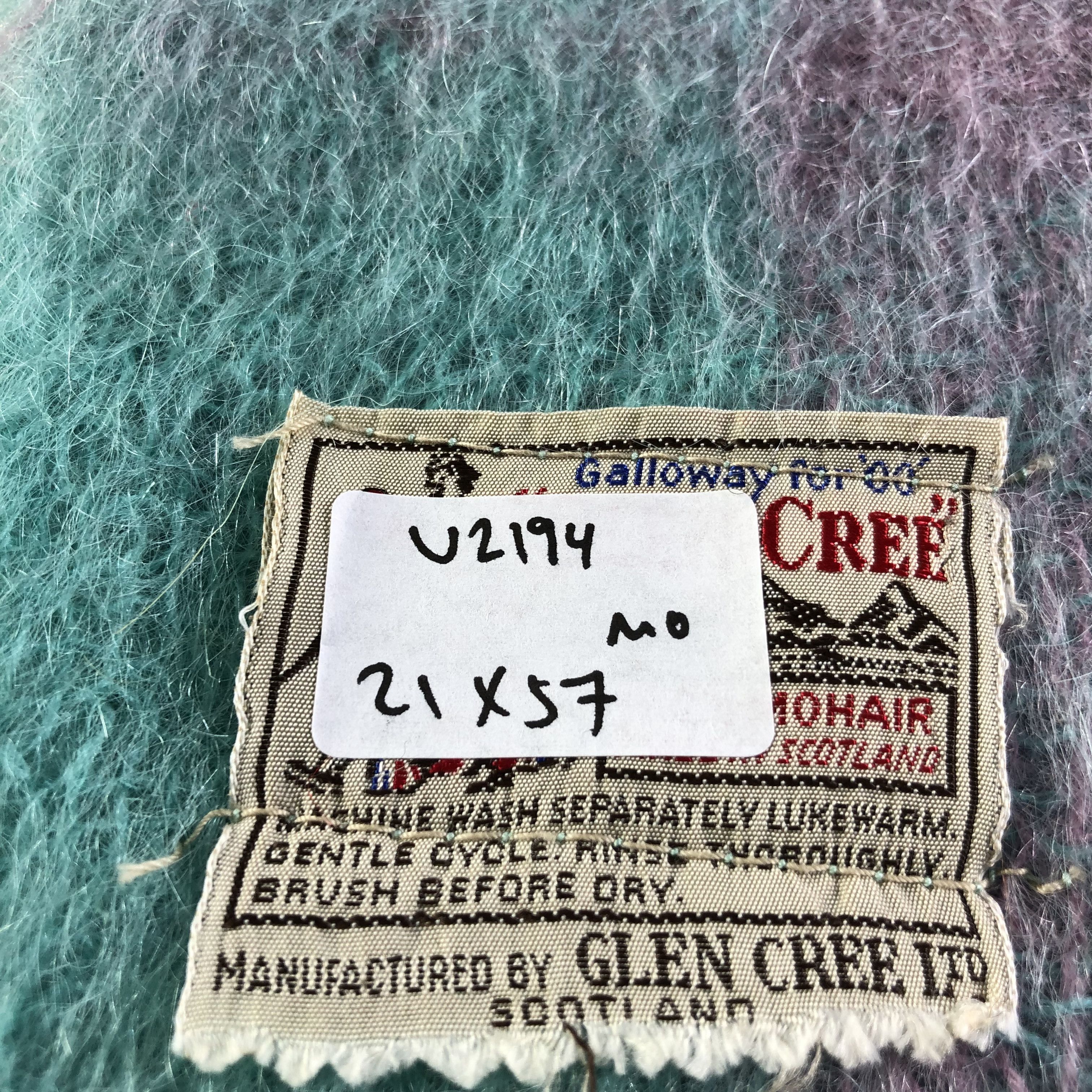 Vintage Glen Cree Luxury Mohair Scarf Muffler Neckwear V2194 Size ONE SIZE - 5 Thumbnail