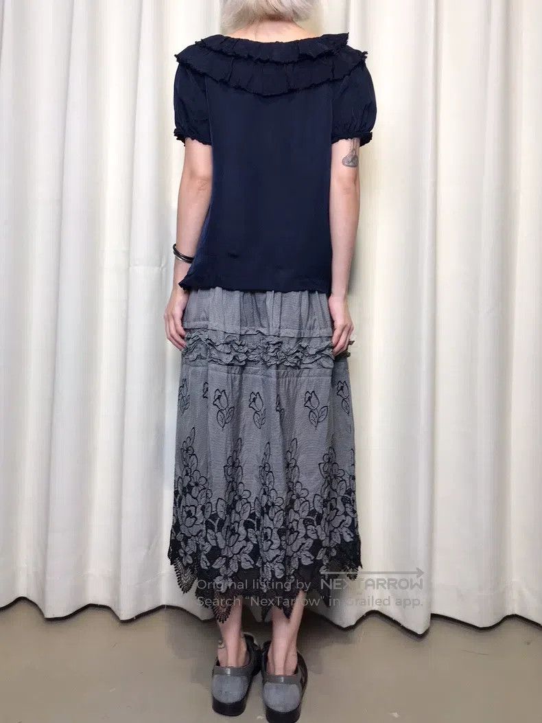 Comme des Garcons Comme Des Garcons size M Vintage Country Floral Plaid Skir Size 23" - 6 Thumbnail