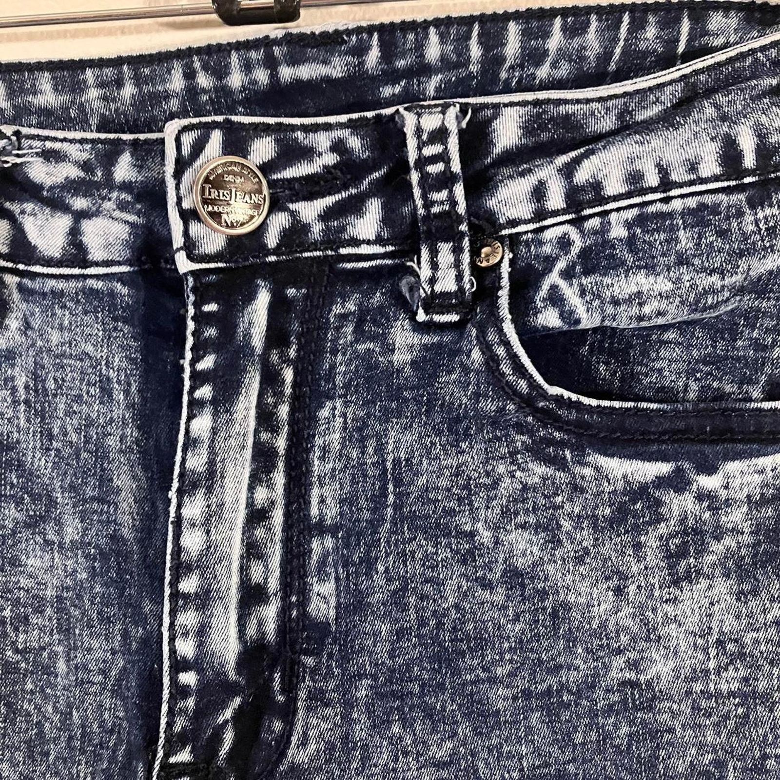 Other Iris Jeans Stone Washed High Waist Skinny Jeans Size 27" / US 4 / IT 40 - 2 Thumbnail
