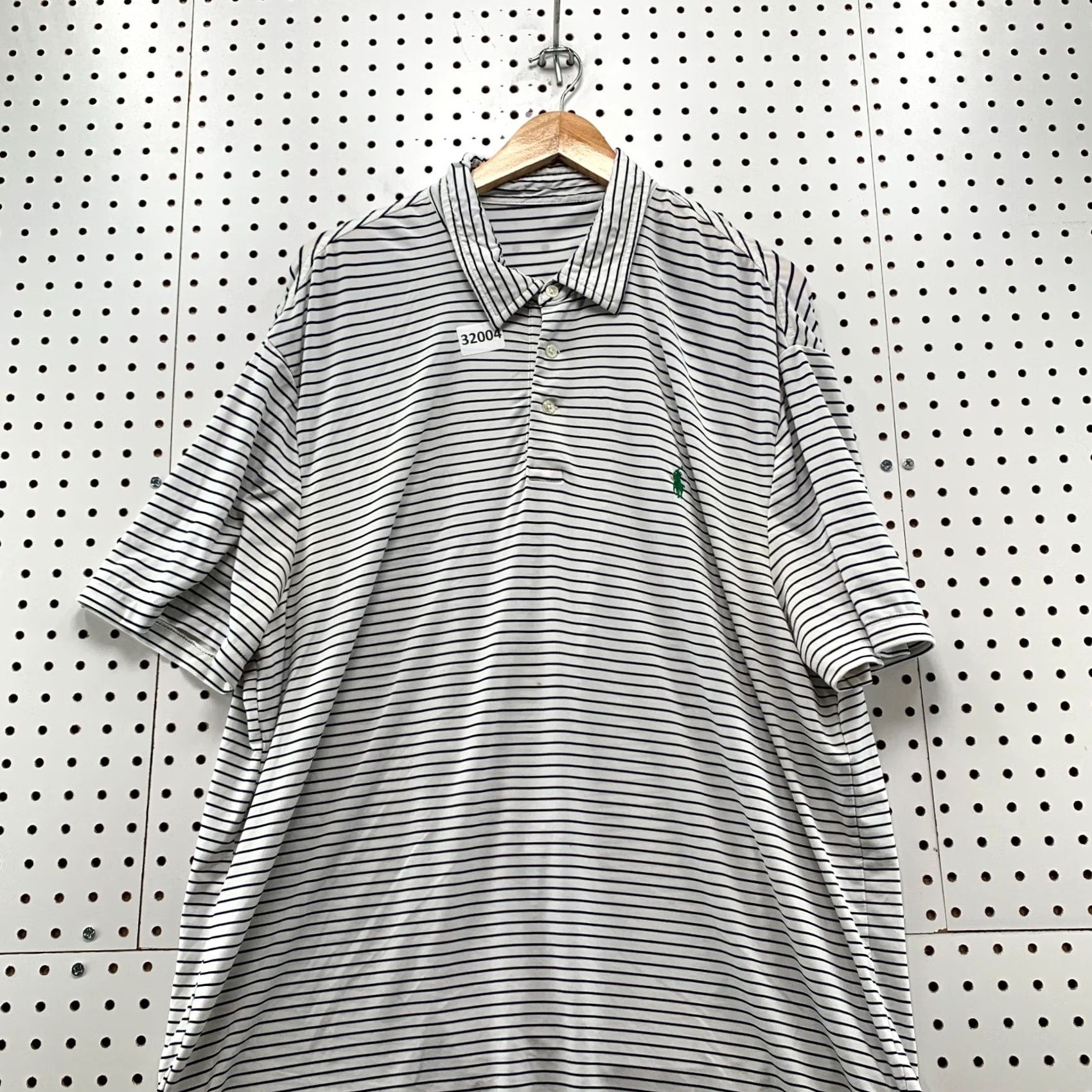 Polo Ralph Lauren Polo Ralph Lauren Shirt Mens 2XLT White Gold fits Tall Purple Striped Pony 25x36 Size US XXL / EU 58 / 5 - 2 Thumbnail