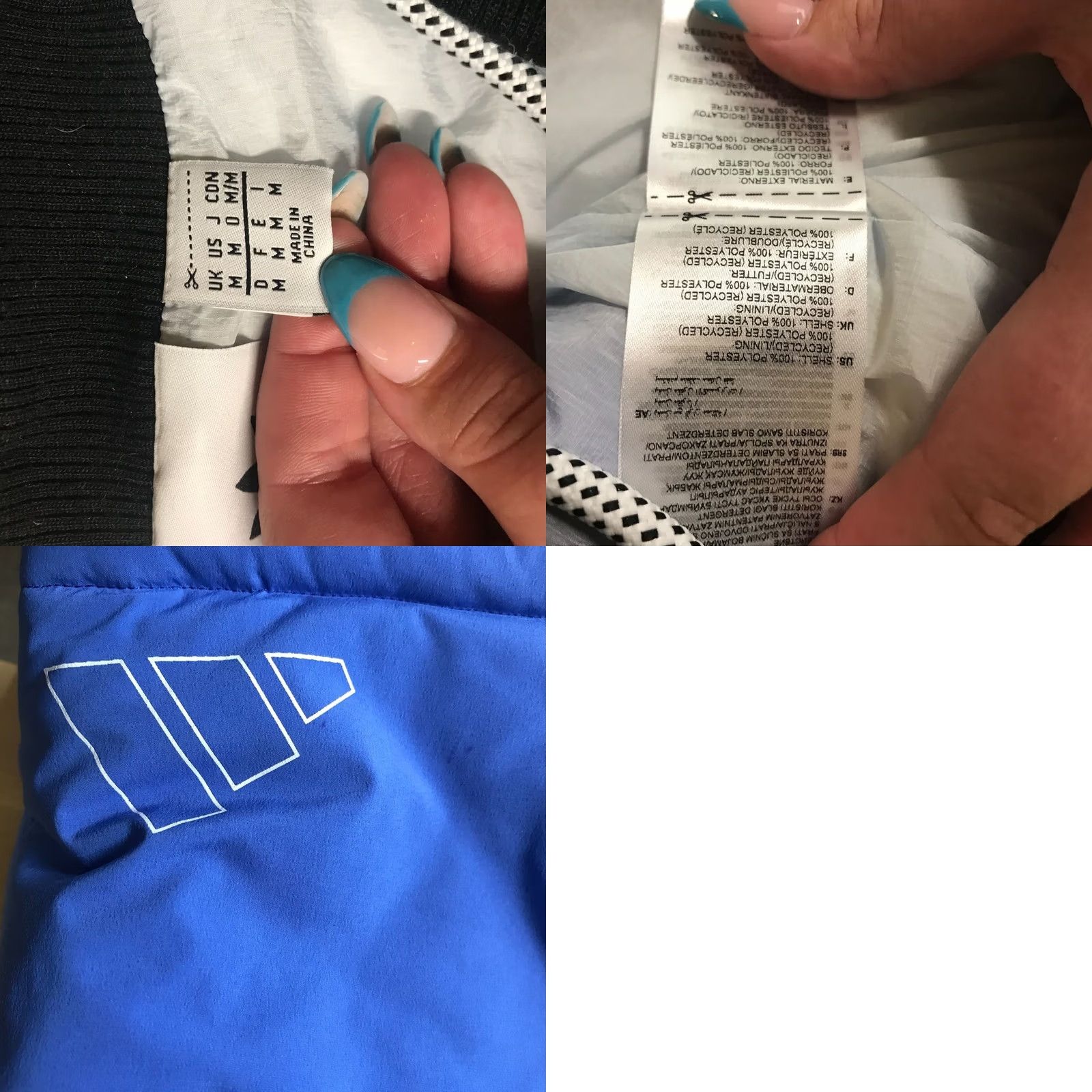 Adidas Final Answer: ADIDAS - MEN'S MEDIUM - BLUE POLYESTER PUFFER SHORTS Size US 31 - 8 Thumbnail