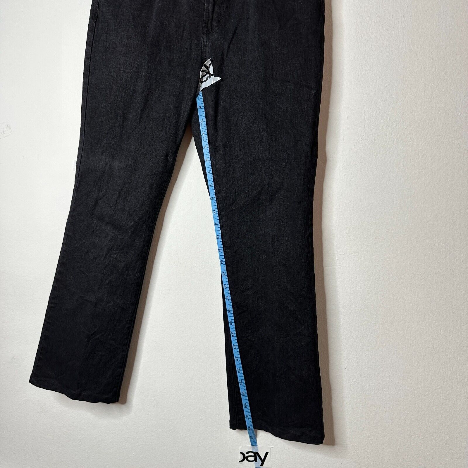Other DG2 Diane Gilman Black Mid-Rise Denim Jeans Straight Leg 10 Size 32" / US 10 / IT 46 - 8 Thumbnail