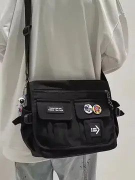 Japanese Brand Y2K Japanese Streetwear Cartoon Patch ToteBag Size ONE SIZE - 4 Thumbnail