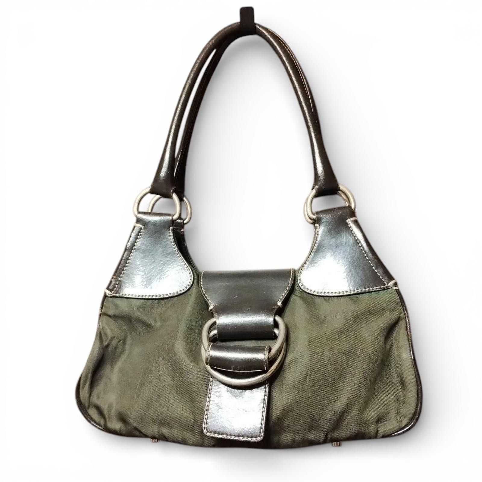 Prada Prada - Handbag in Olive Green and Dark Brown Size ONE SIZE - 2 Thumbnail