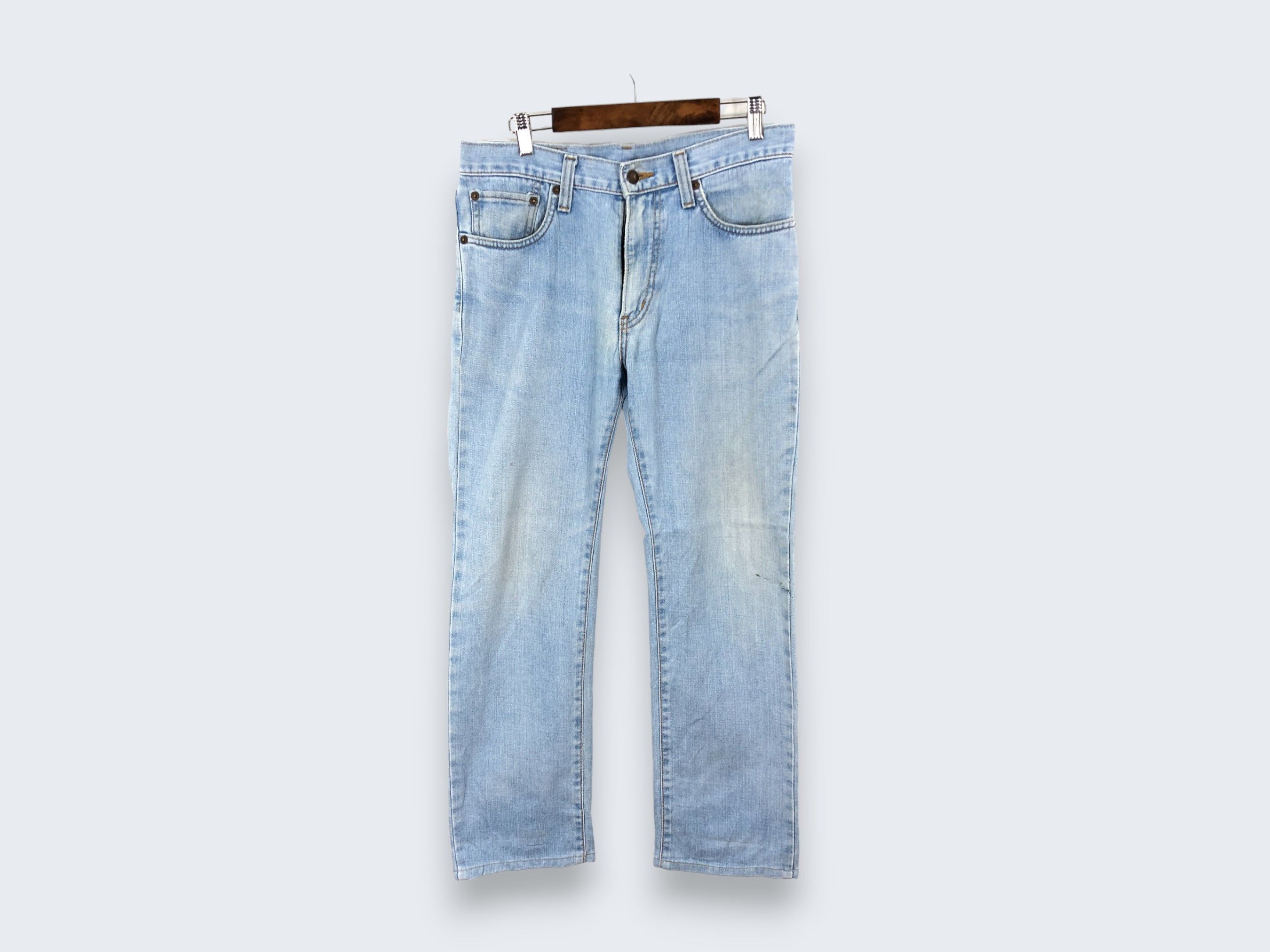 Edwin × Vintage 32 x 28 Vintage Edwin Light Wash Jeans L1349 Size US 32 / EU 48 - 1 Thumbnail