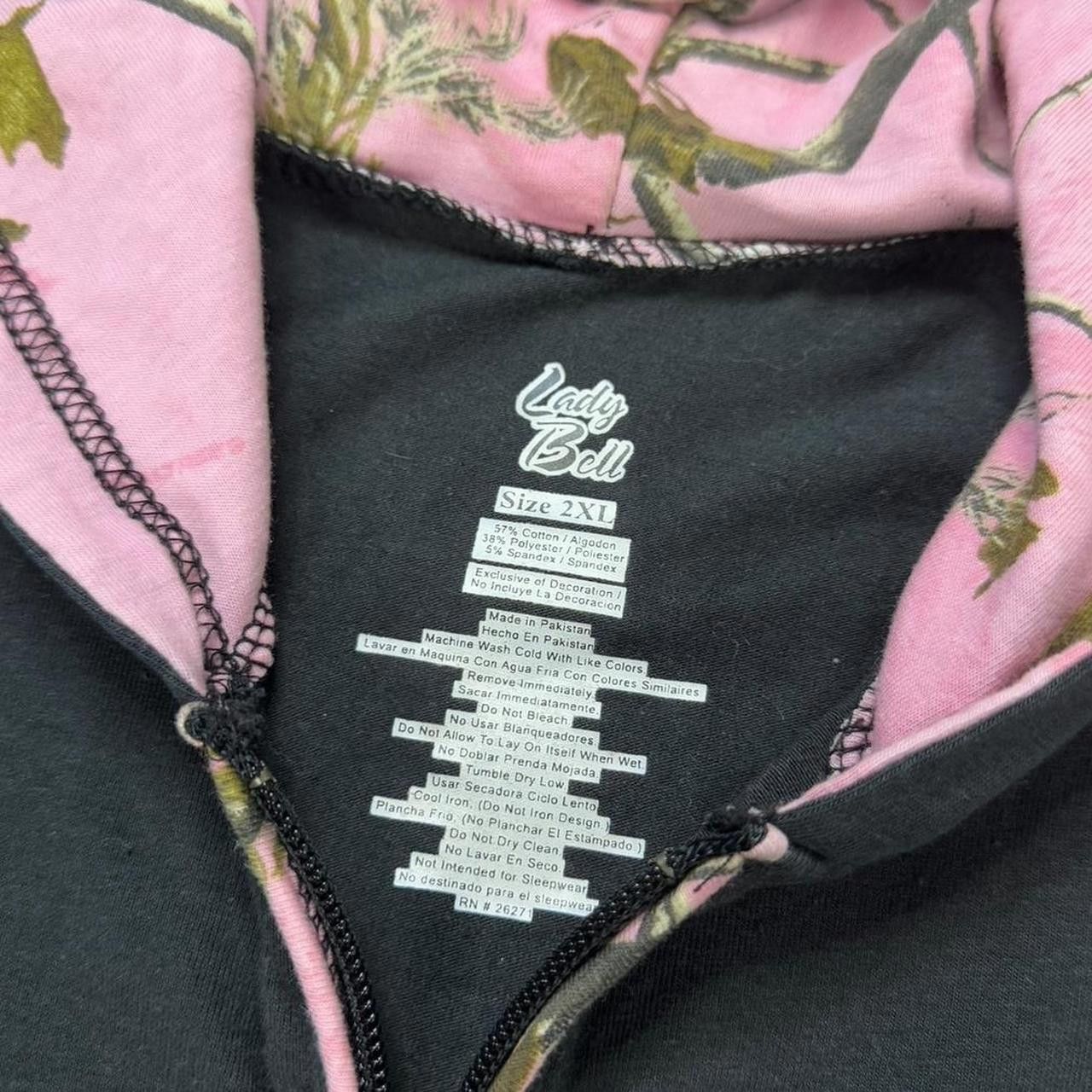 Realtree × Vintage Vintage Y2K Pink Realtree Camo Zip Up Hoodie Size XXL / US 16-18 / IT 52-54 - 4 Thumbnail