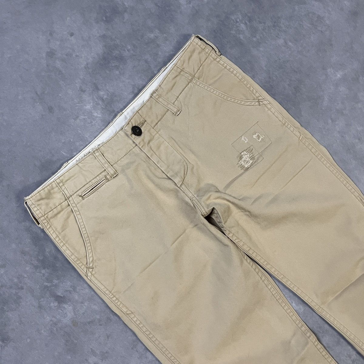 Hysteric Glamour Hysteric Glamour - Search And Destroy Disstresed Chino Size US 30 / EU 46 - 4 Thumbnail