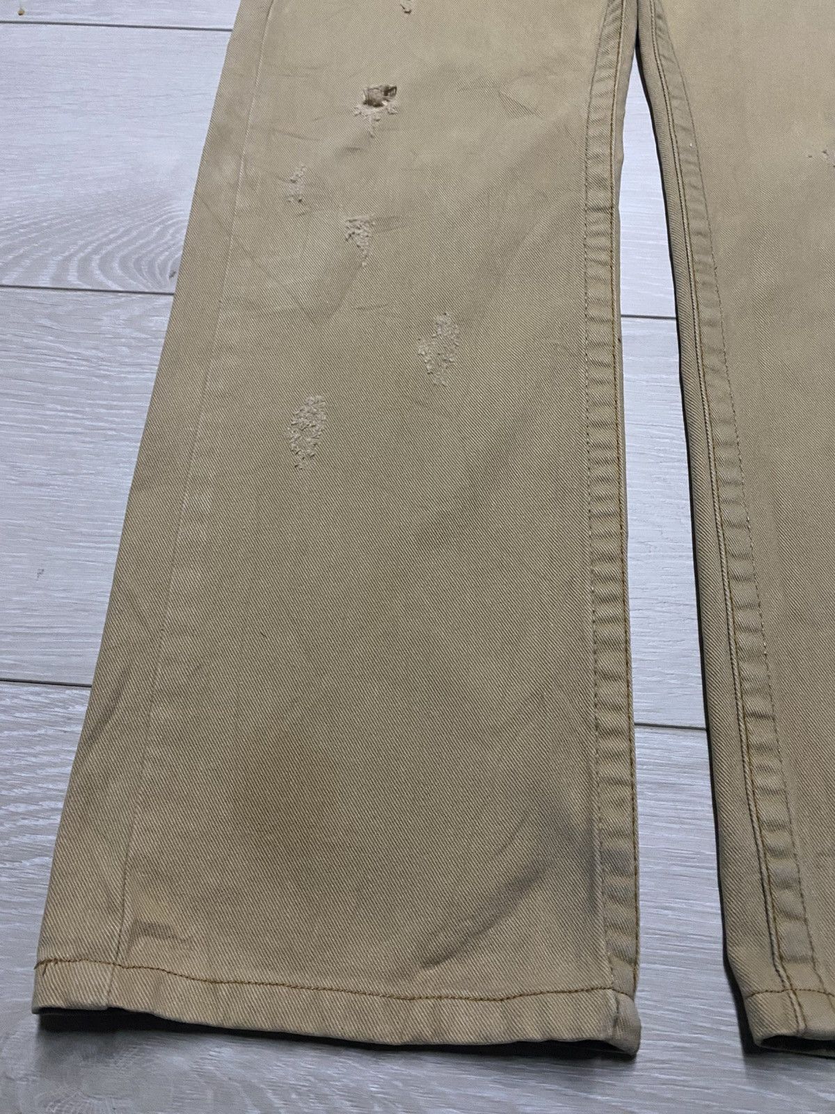 Japanese Brand Red Pepper Avantgarde Skull Button Distressed Loose Jeans Size US 33 - 9 Thumbnail