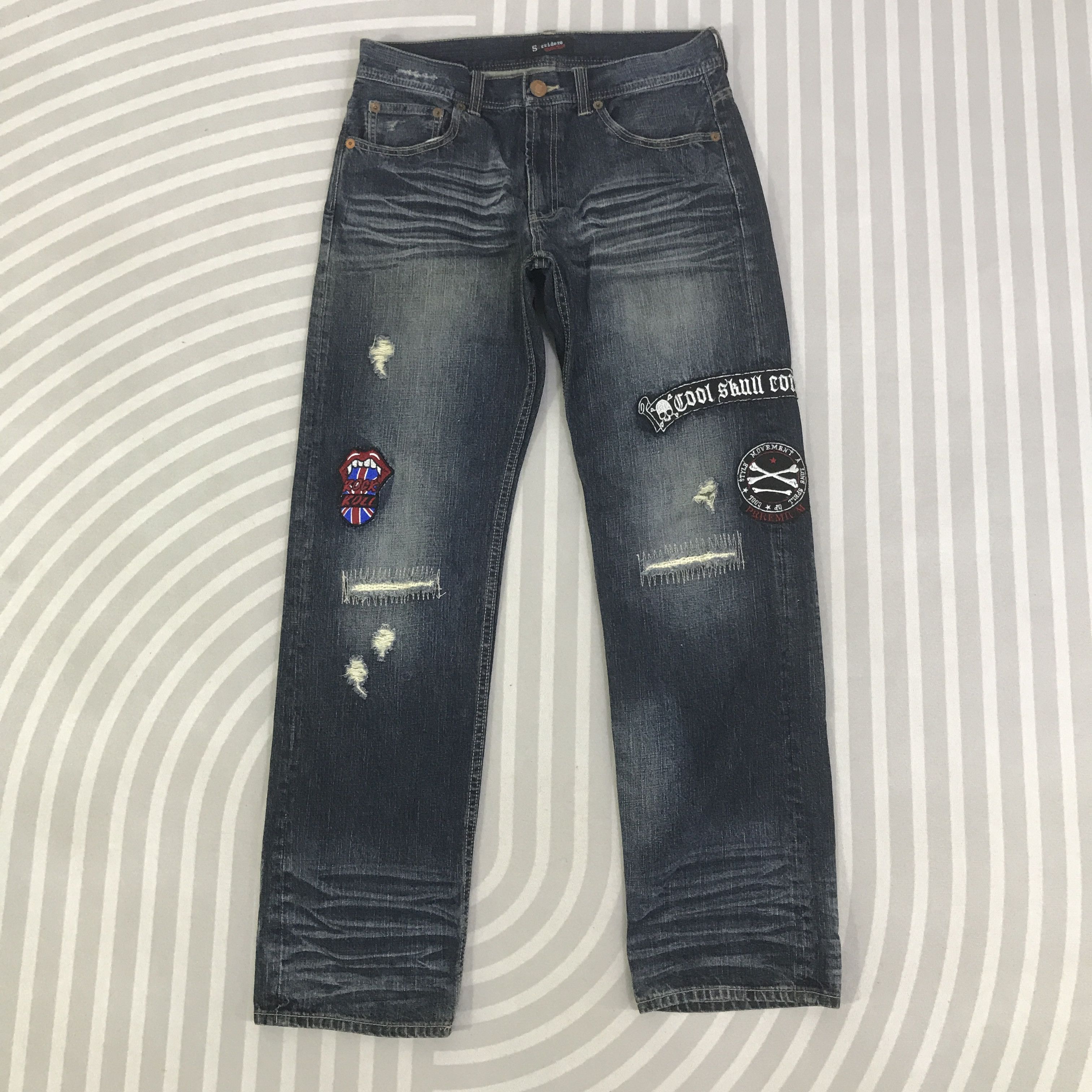 Japanese Brand Vintage Sorridere Punk Denim Japan Jeans K130B2 Size US 32 / EU 48 - 1 Thumbnail