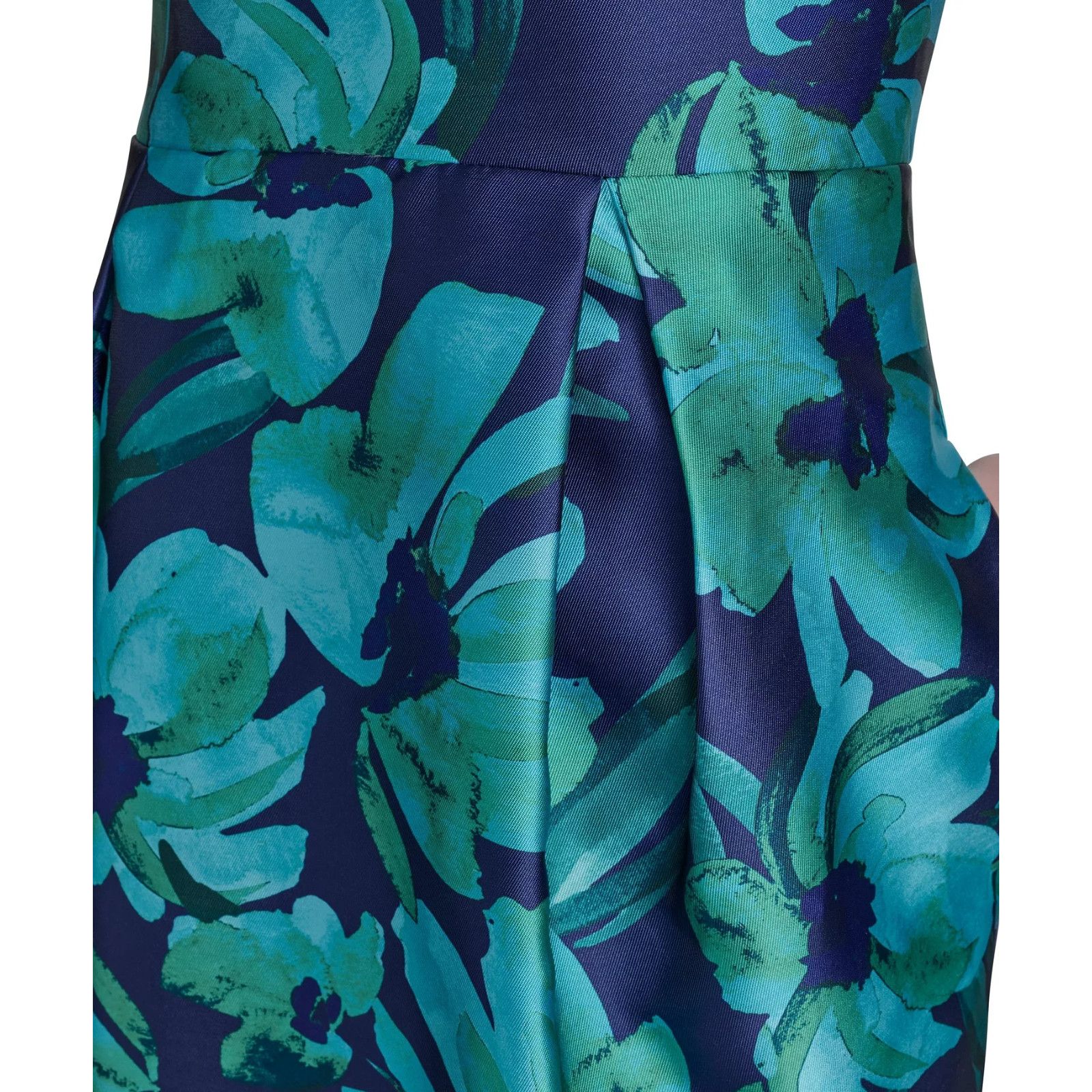 Other Eliza J Women's Jacquard Floral Green pockets Sleeveless 2 Size XS / US 0-2 / IT 36-38 - 3 Thumbnail