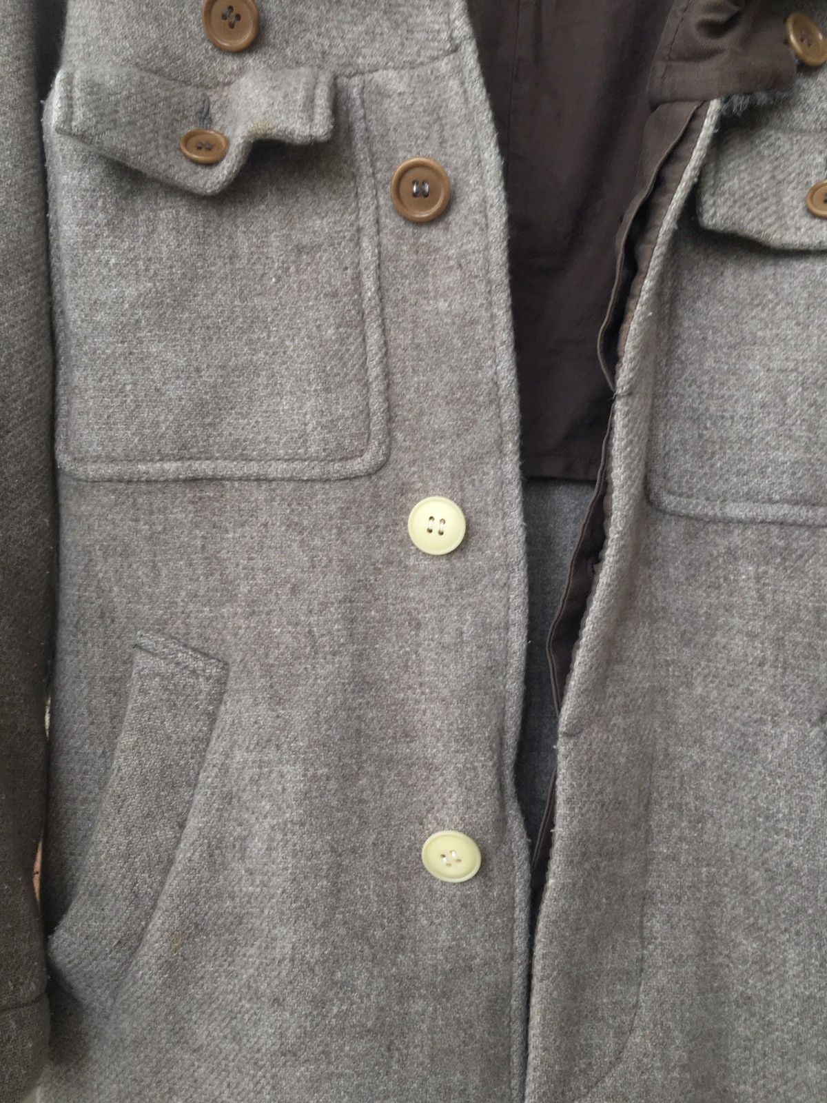 CABANE de ZUCCa × Issey Miyake × Zucca Issey Miyake Zucca Fur 3 Way Neck Long Coat Size S / US 4 / IT 40 - 13 Thumbnail