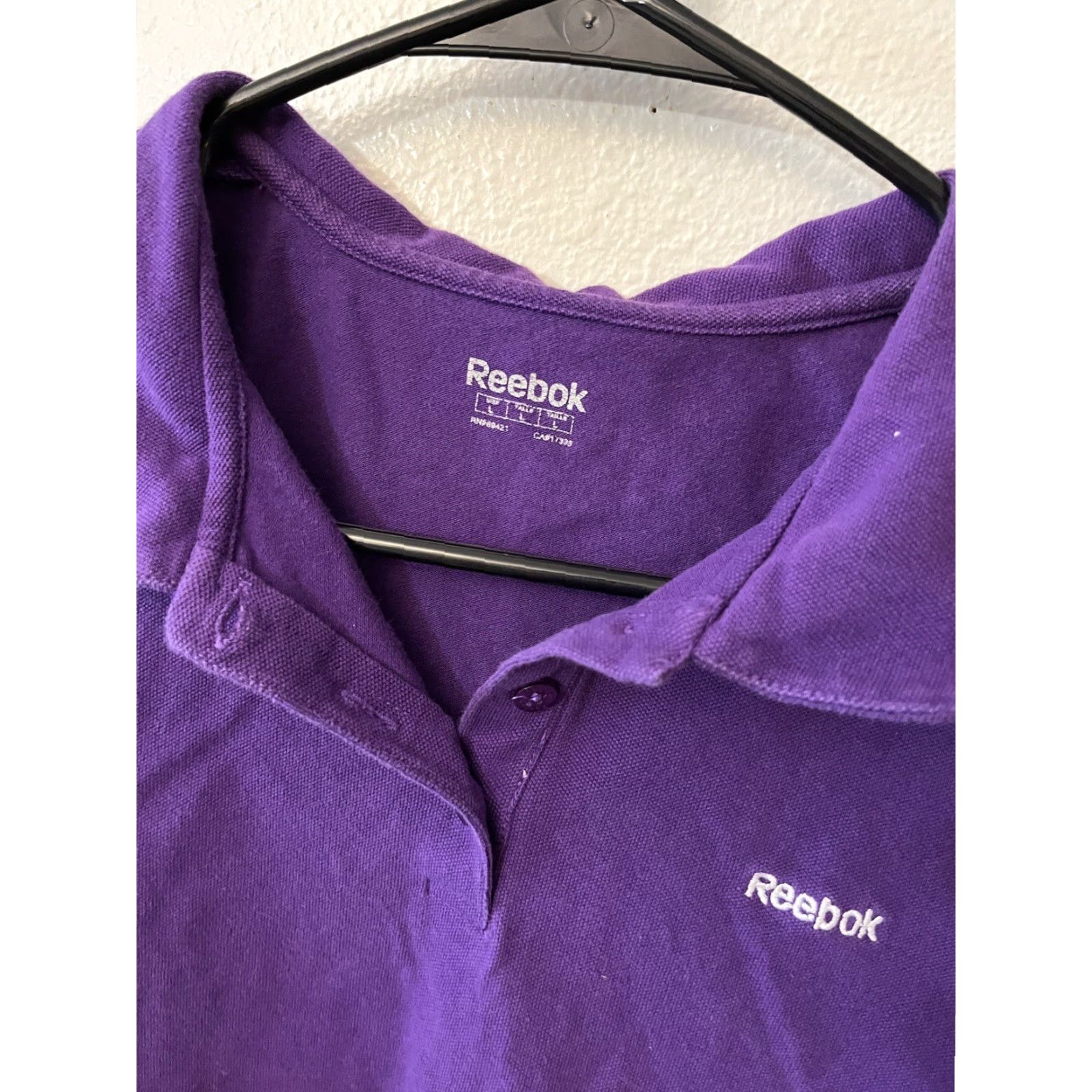 Reebok VINTAGE Reebok Polo Shirt Womens L Purple Sleeveless Cotton Blend Casual Logo Golf Ladies Size L / US 10 / IT 46 - 3 Thumbnail
