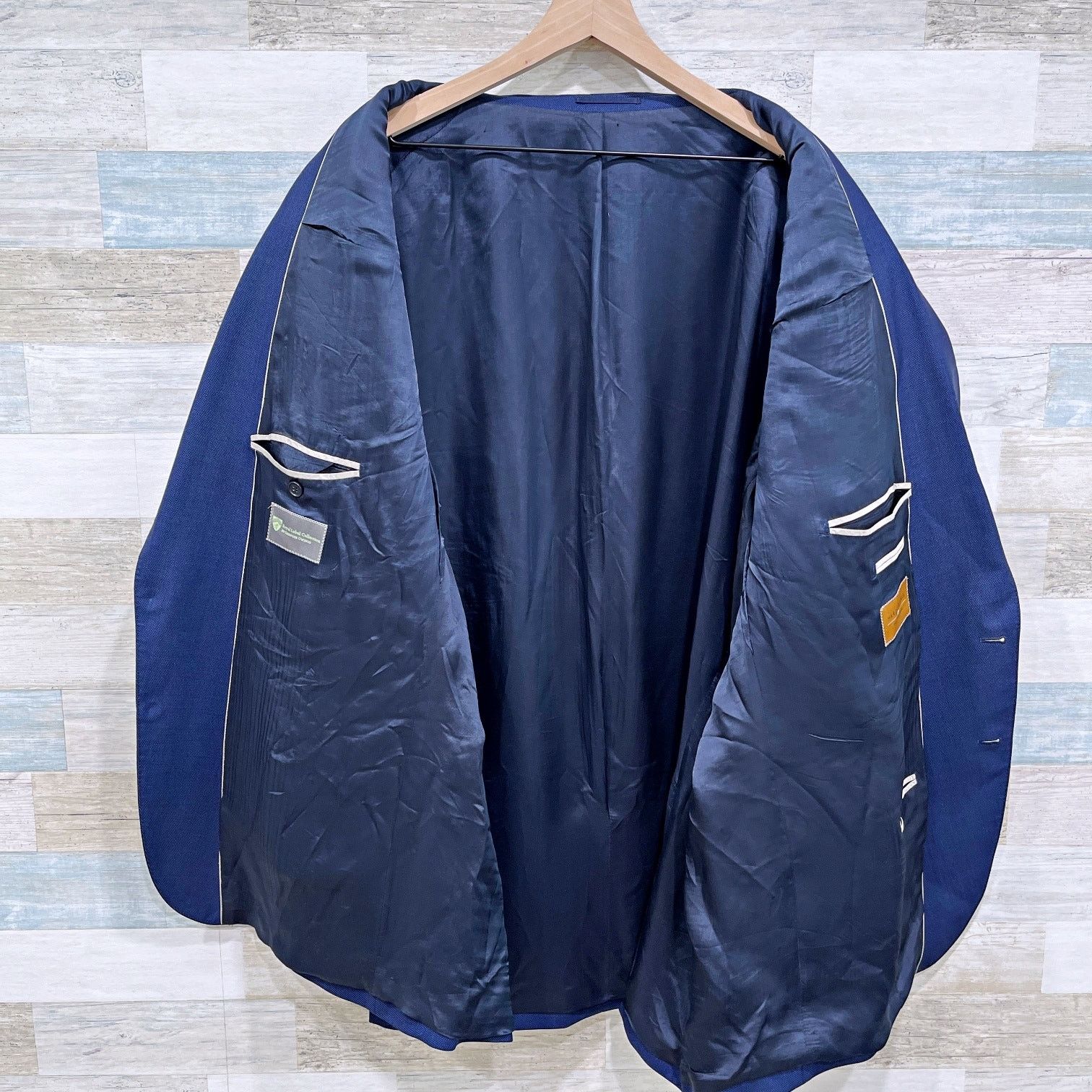 Other Hardy Minnis Savile Row Birdseye Sport Coat Blue 59R Size 54R - 4 Thumbnail