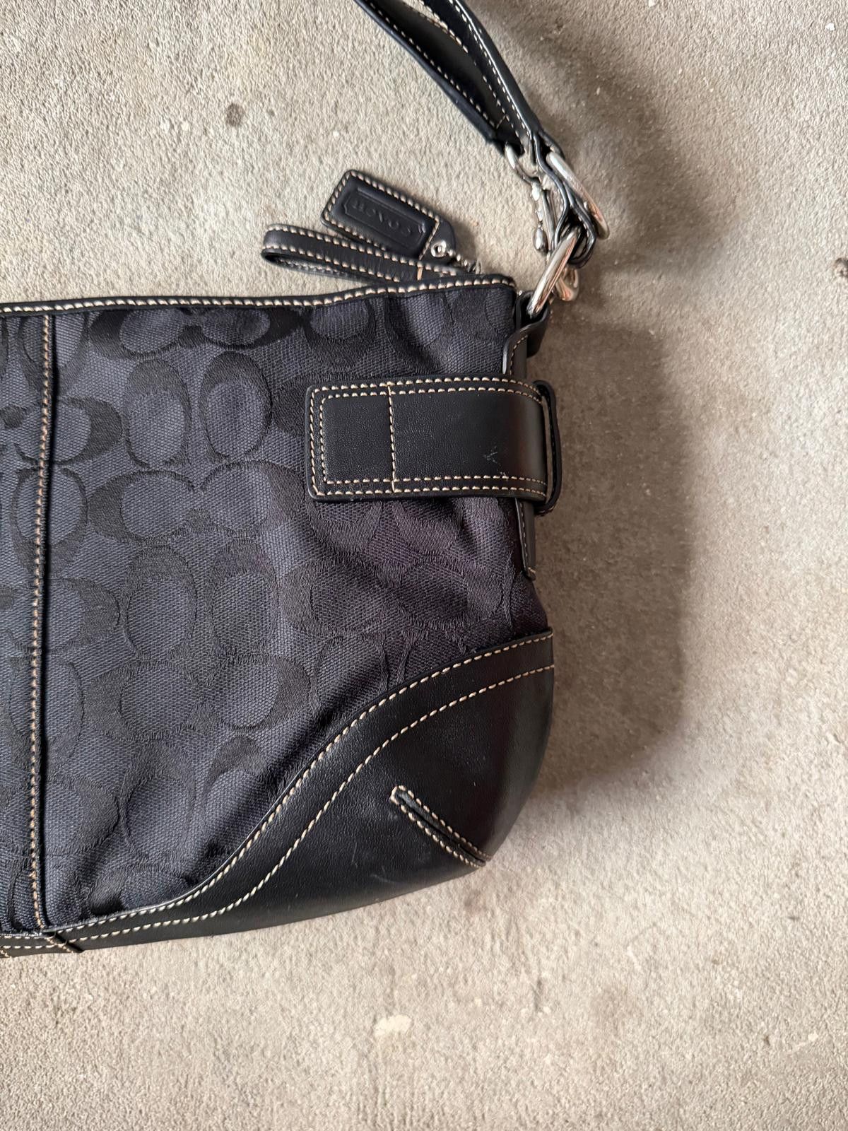 Coach Coach 2Way Signature Sufflette Shoulder Bag Black Size ONE SIZE - 7 Thumbnail