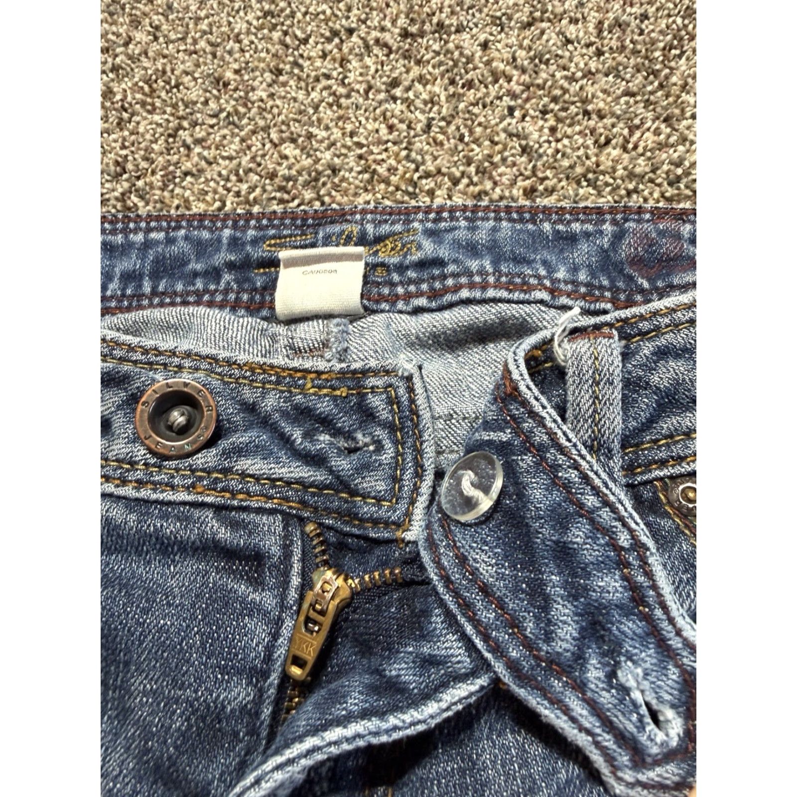 Silver Jeans Co. VINTAGE Silver Jeans TINA Women's Size 30 Blue Denim 30X30 Low Rise Bootcut Jeans Size 30" / US 8 / IT 44 - 7 Thumbnail