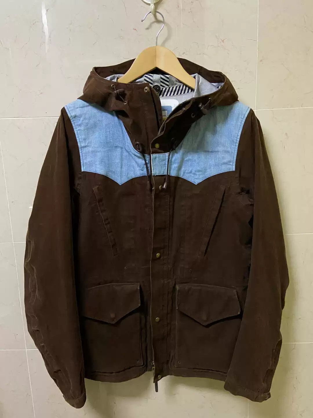 image of Visvim Hadrian 3L Gore Tex in Brown, Men's (Size Small)