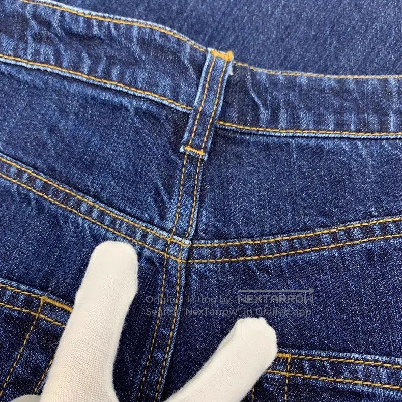 Prada Prada Dark blue triangle colour cotton casual denim trouse Size 25" / US 0 / IT 36 - 9 Thumbnail