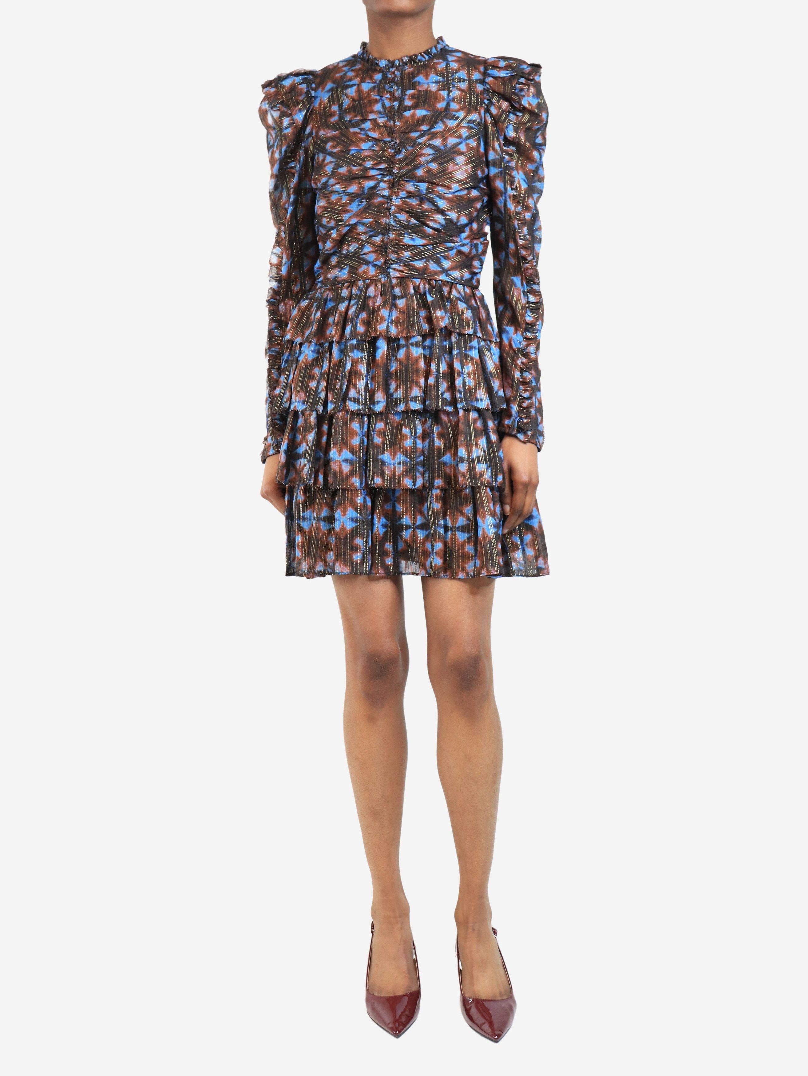 Ulla Johnson Multicolour lurex chiffon midi dress - UK 6 Size XS / US 0-2 / IT 36-38 - 1 Thumbnail