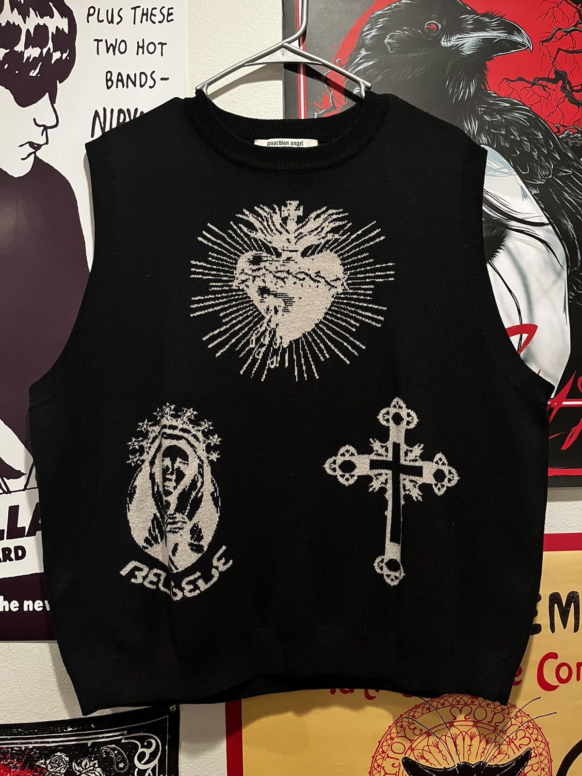 Alice Hollywood × Guardian Angel × Midnight Studios Guardian Angel Sacred Knitted Vest Size US XL / EU 56 / 4 - 2 Thumbnail