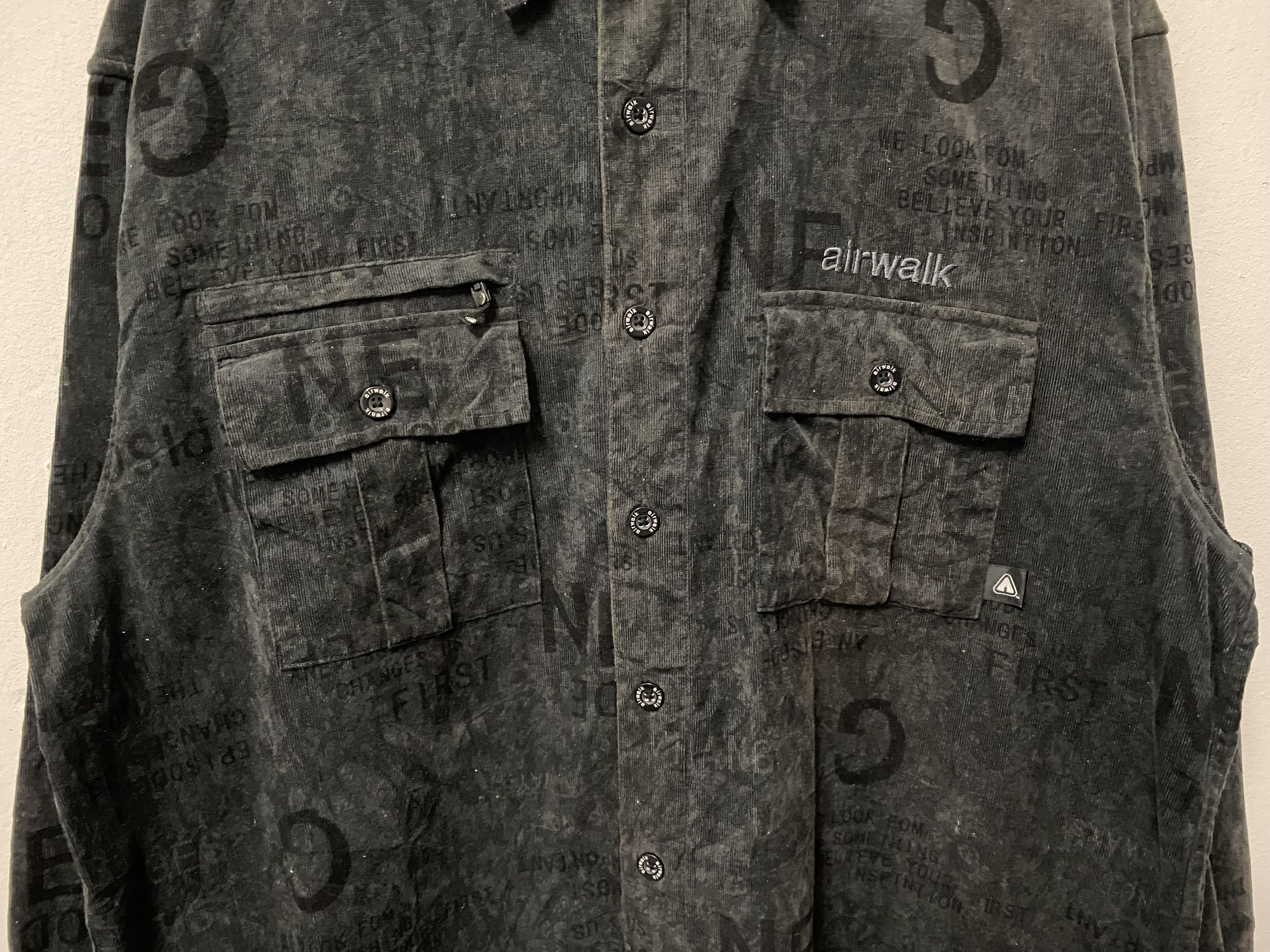 Airwalk Airwalk Corduroy Flannel Workwear Hype Shirts Size US XXL / EU 58 / 5 - 6 Thumbnail