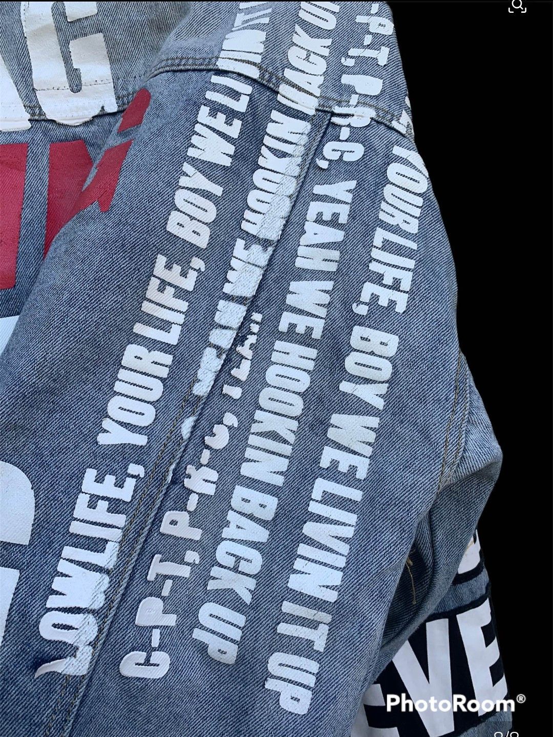 Japanese Brand Vintage Japanese 33% Inc Ripped Denim Jacket Size US M / EU 48-50 / 2 - 5 Thumbnail