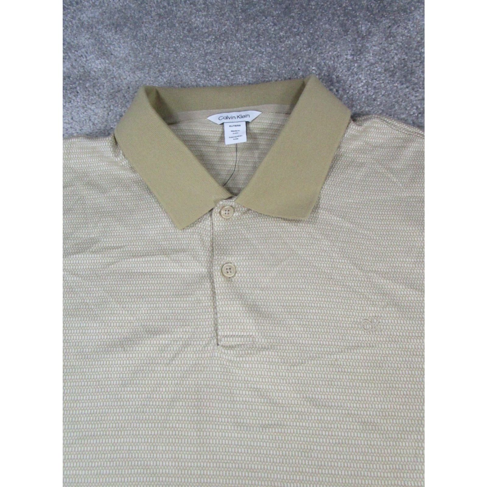 Calvin Klein Calvin Klein Polo Shirt Mens XL Yellow Golf Cotton Size US XL / EU 56 / 4 - 2 Thumbnail
