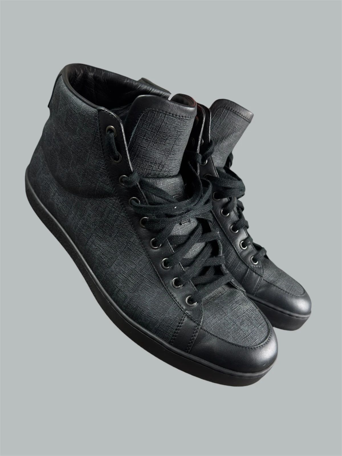 Gucci GG canvas monogram high top sneakers