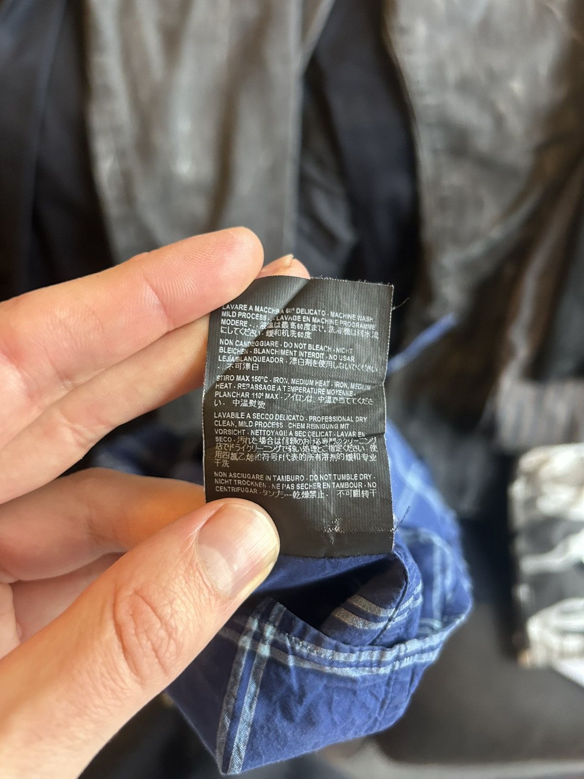Balenciaga Sleeveless Blue Plaid Shirt with Raw Edges Size US M / EU 48-50 / 2 - 12 Thumbnail