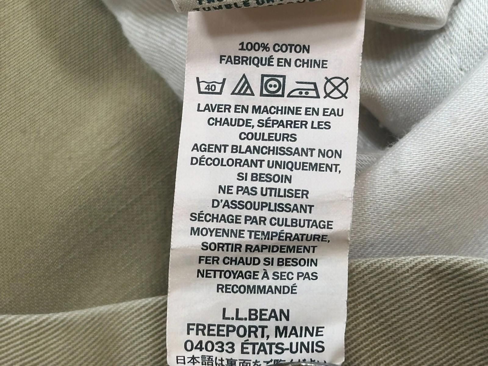 L.L. Bean LL Bean Pleated Comfort Waist Cotton Chinos Brown Mens 38/34 Size US 38 / EU 54 - 7 Thumbnail