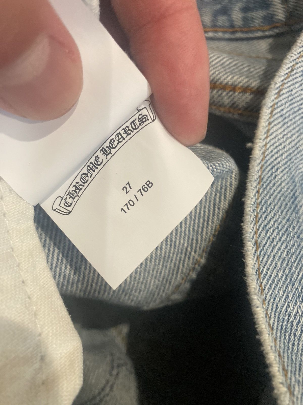 Chrome Hearts Chrome hearts Vegas exclusive stencil cross patch denim sz27 Size US 27 - 8 Thumbnail