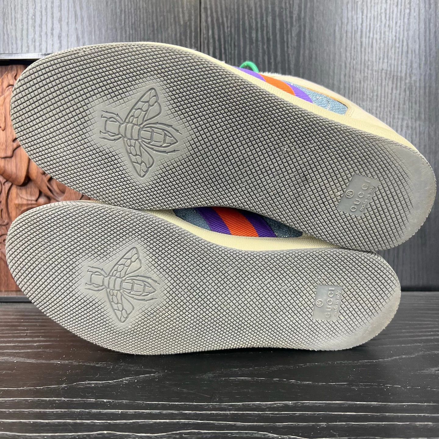 Gucci Gucci Purple Distressed Sneakers 36.5 Boxed Size US 5.5 / IT 35.5 - 7 Thumbnail