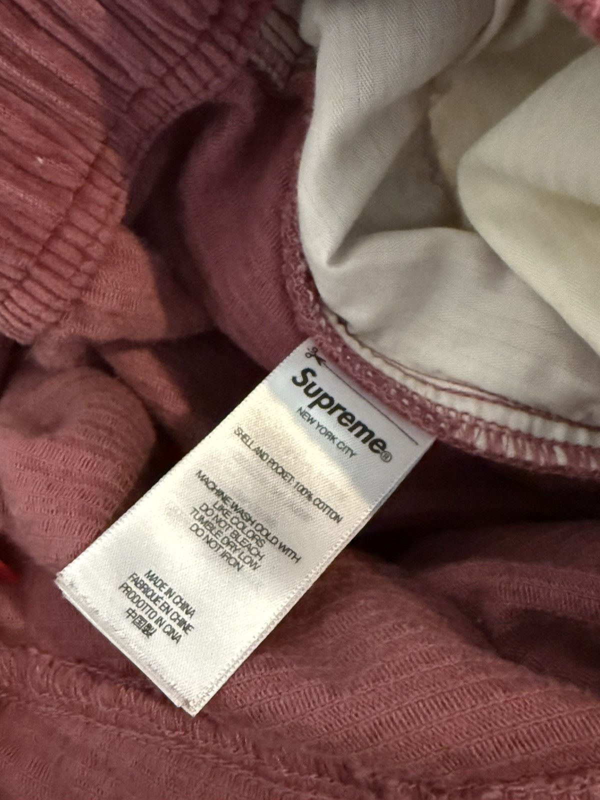 Supreme Supreme Corduroy Skate Pants (Pink) Size US 34 / EU 50 - 7 Thumbnail