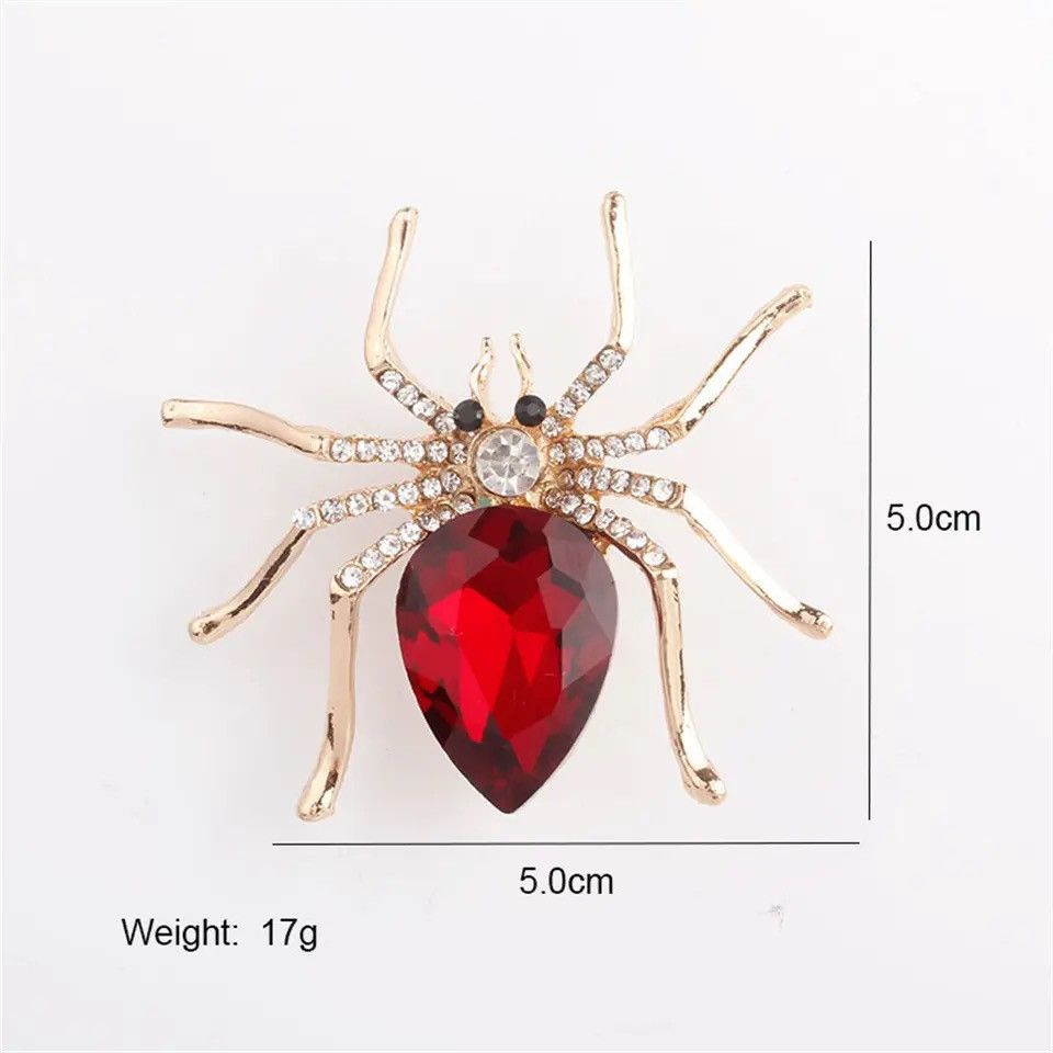 Designer Exaggerated black spider creative brooch Size ONE SIZE - 3 Thumbnail