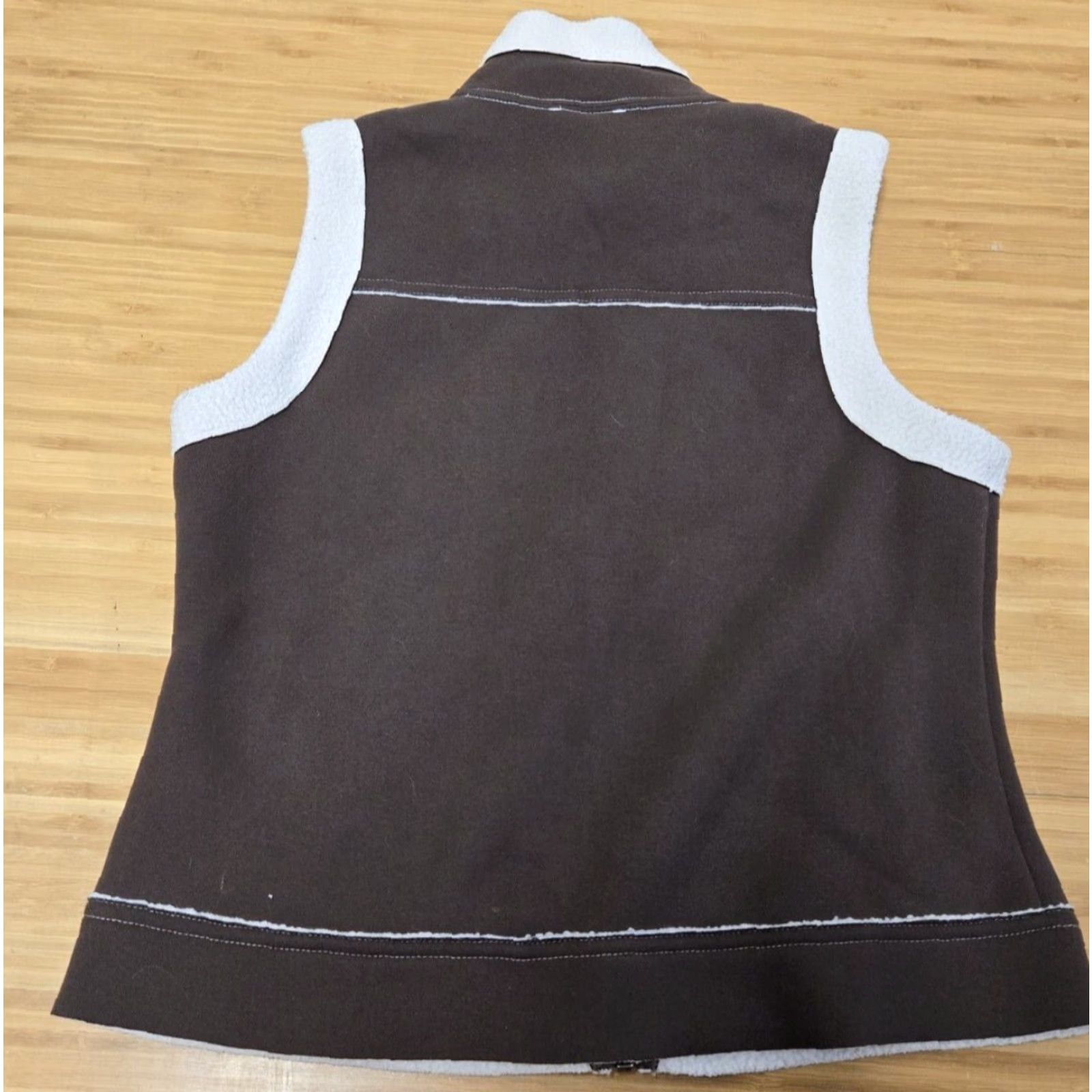 The North Face VINTAGE North Face Vest Women Western Brown Fleece Full Zip Small PS Petite Size Y2K Size S / US 4 / IT 40 - 5 Thumbnail