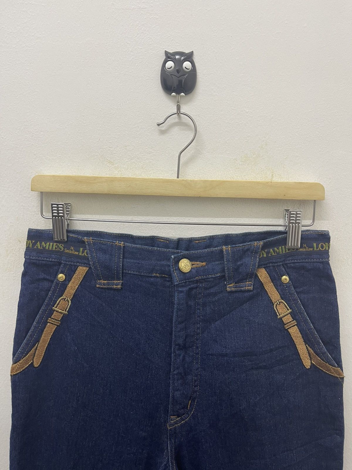 Hardy Amies Rare Vintage HARDY AMIES Embroidered Jeans Size US 28 / EU 44 - 10 Thumbnail