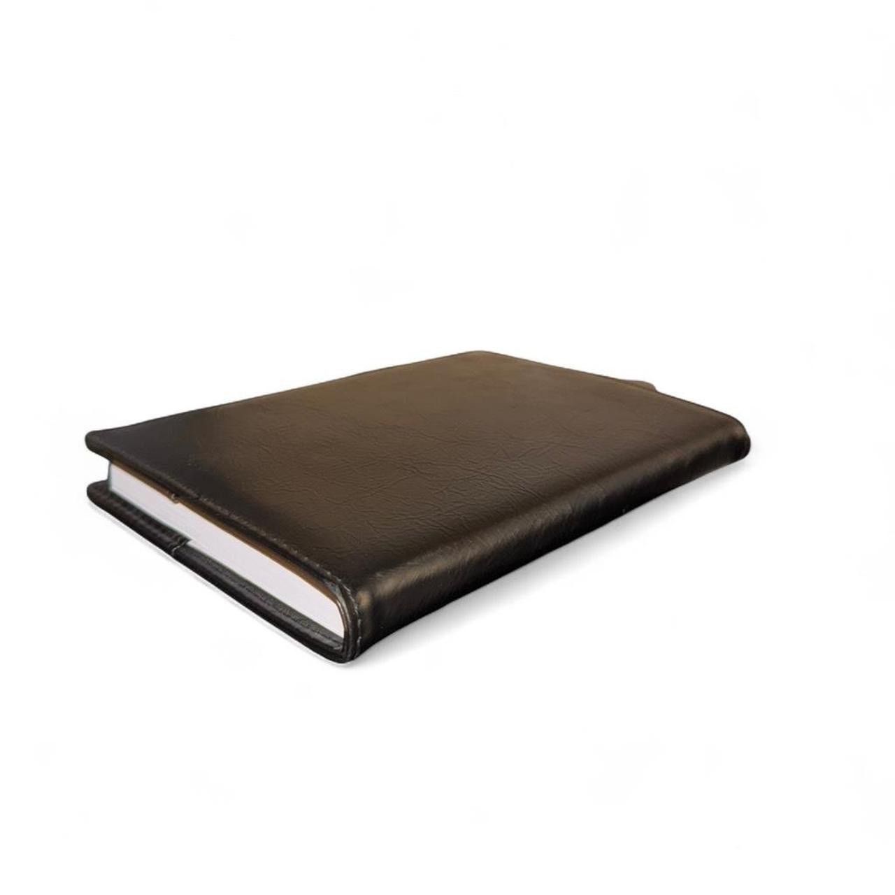 John Varvatos JOHN VARVATOS Black leather journal with silver logo Size ONE SIZE - 4 Thumbnail
